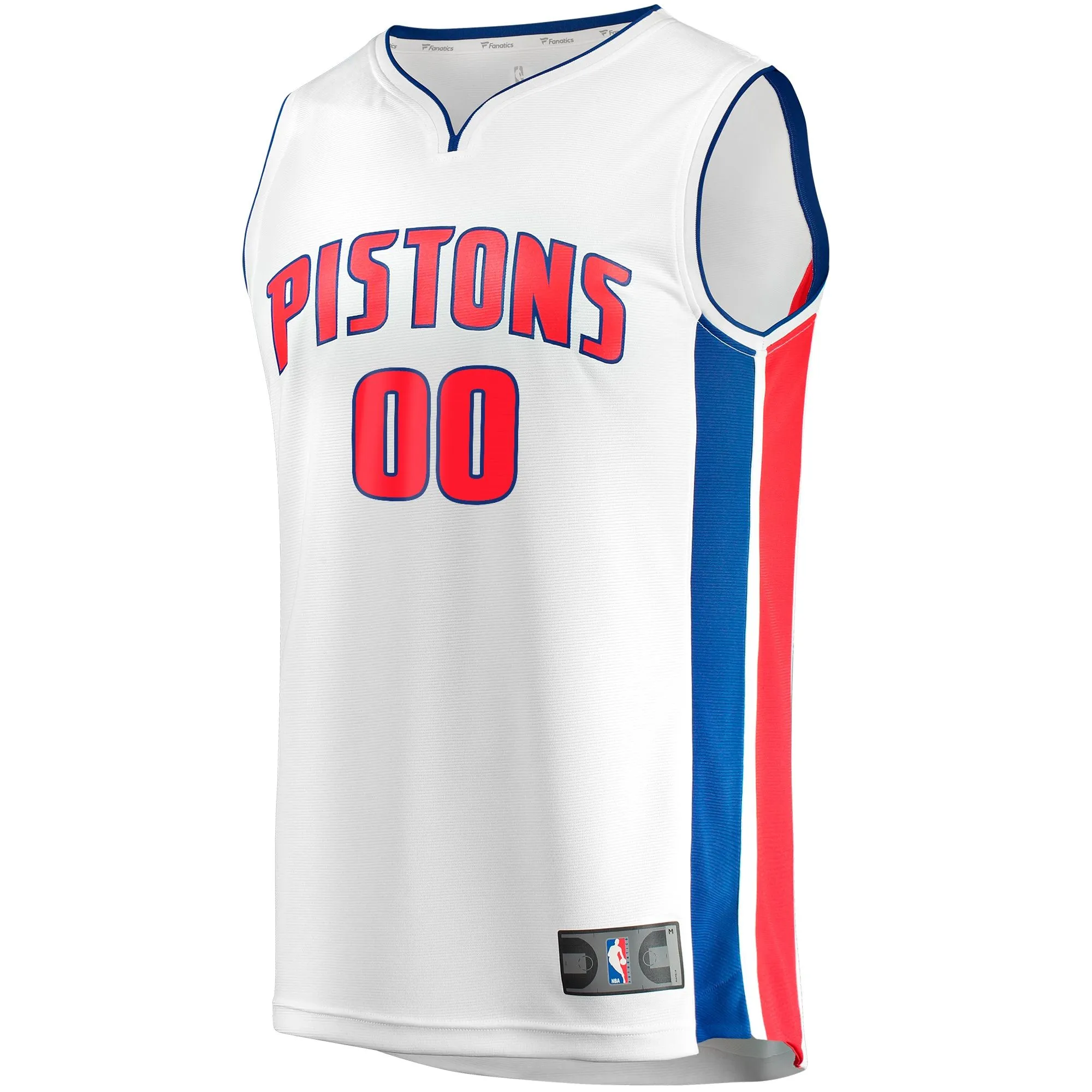 Detroit Pistons Fanatics Branded Youth Fast Break Replica Custom Jersey - Association Edition - White