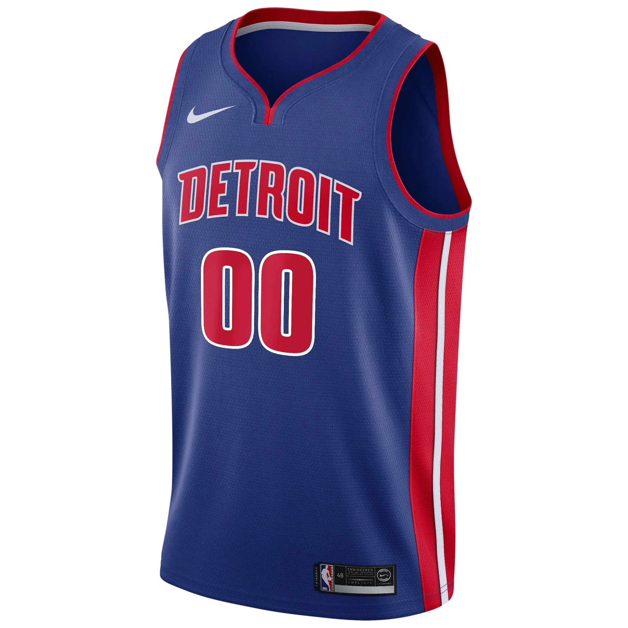 Detroit Pistons  Swingman Custom Jersey Blue - Icon Edition