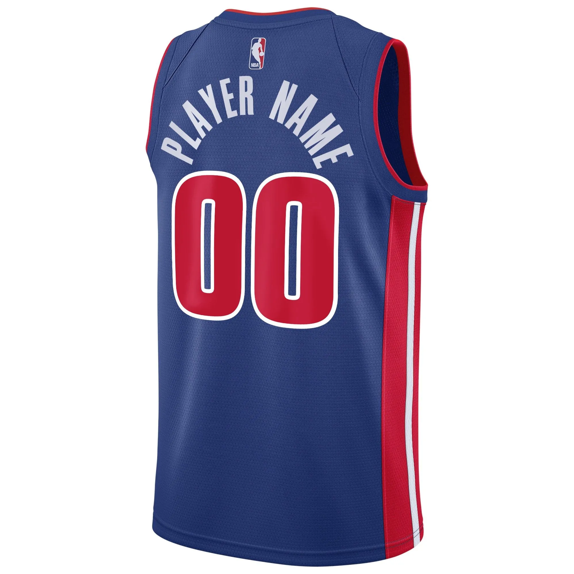 Detroit Pistons  Swingman Custom Jersey Blue - Icon Edition