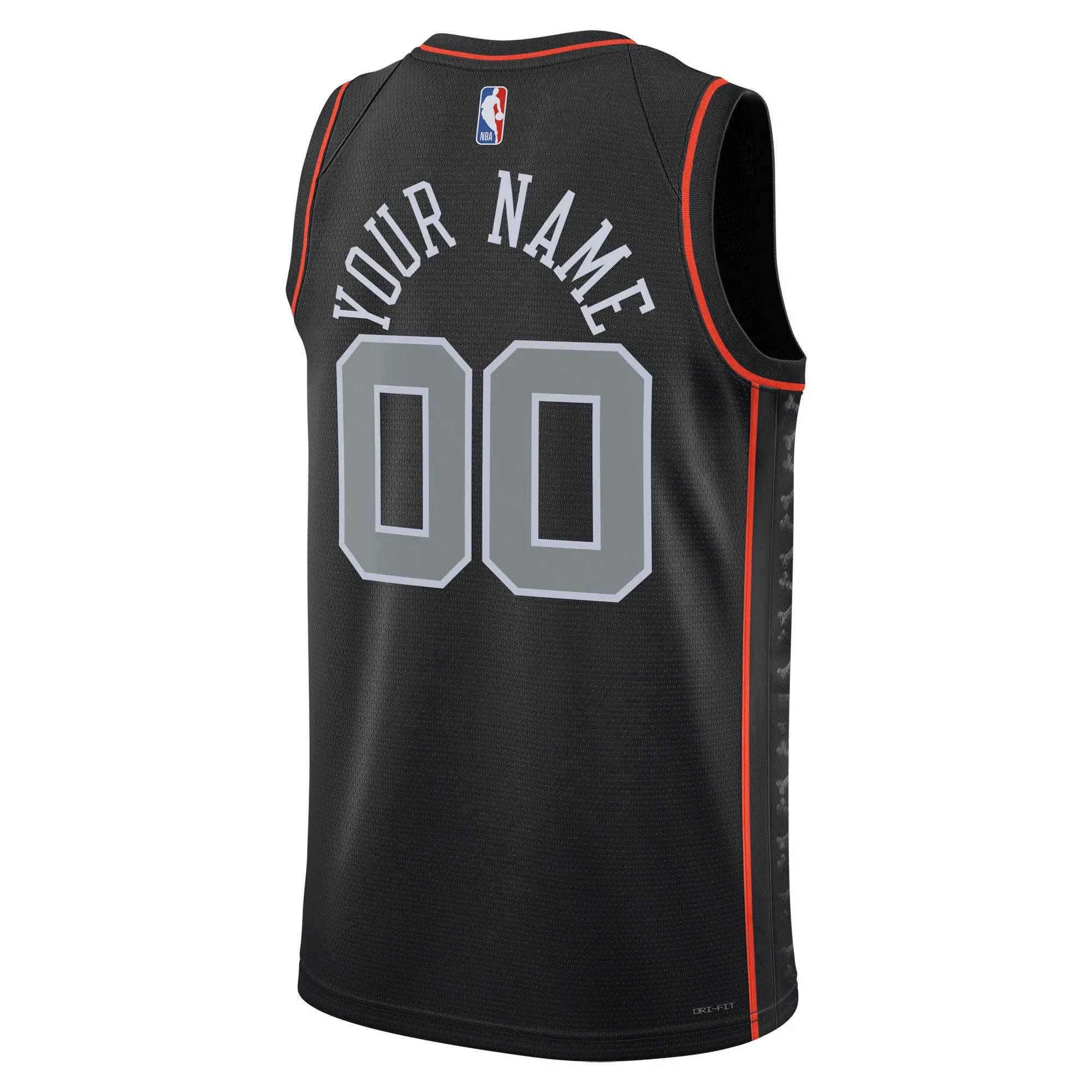 Detroit Pistons  Unisex 2023/24 Custom Swingman Jersey - Black - City Edition