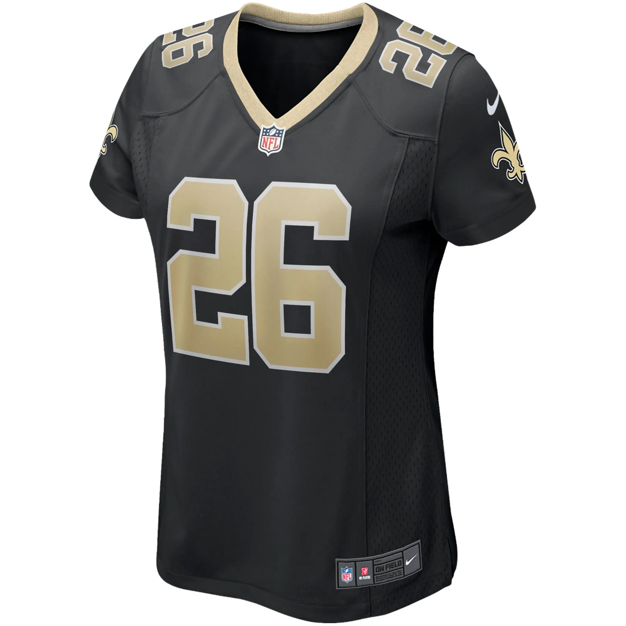 Deuce McAllister New Orleans Saints  Women's Game Retired Player Jersey - Black