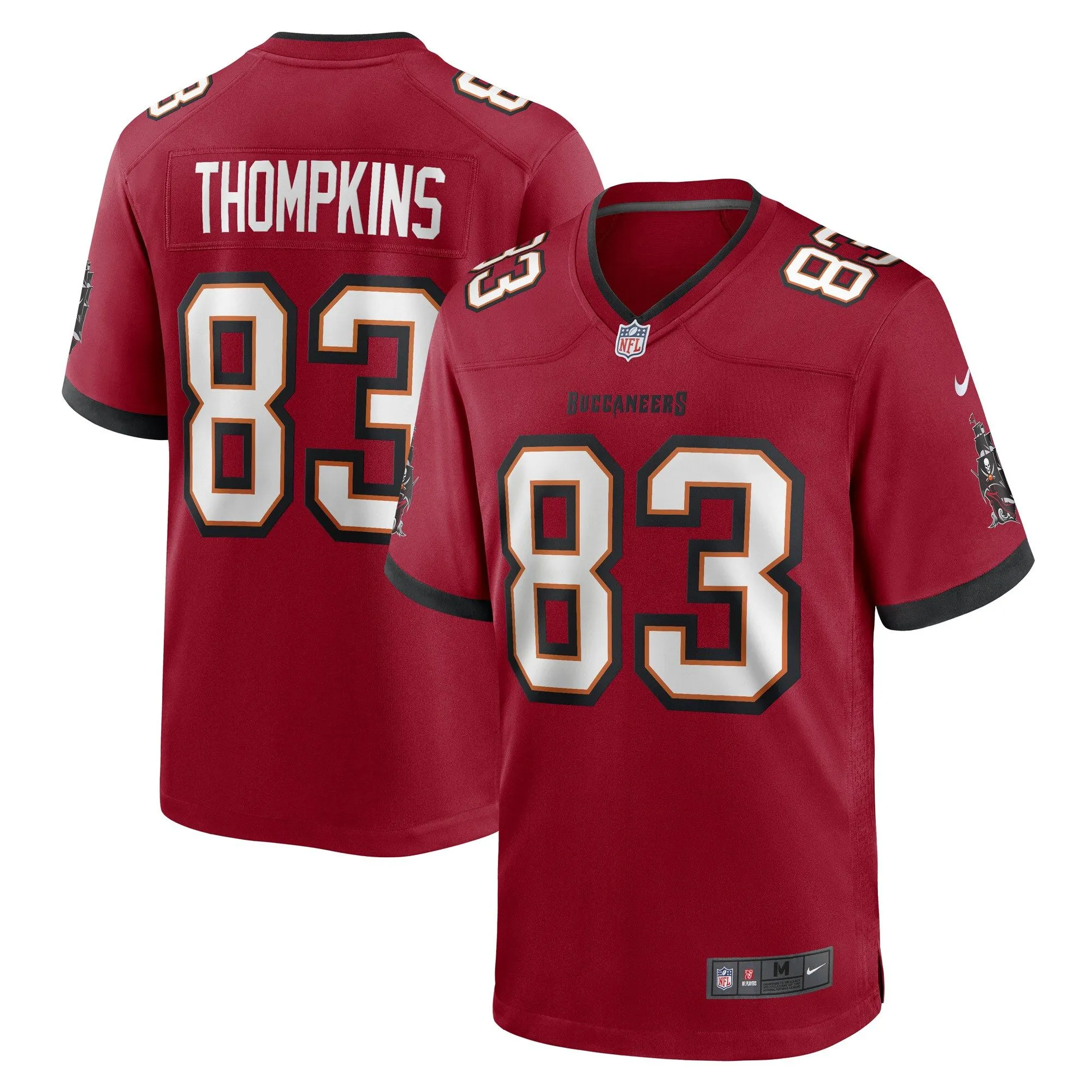 Deven Thompkins Tampa Bay Buccaneers  Game Player Jersey - Red