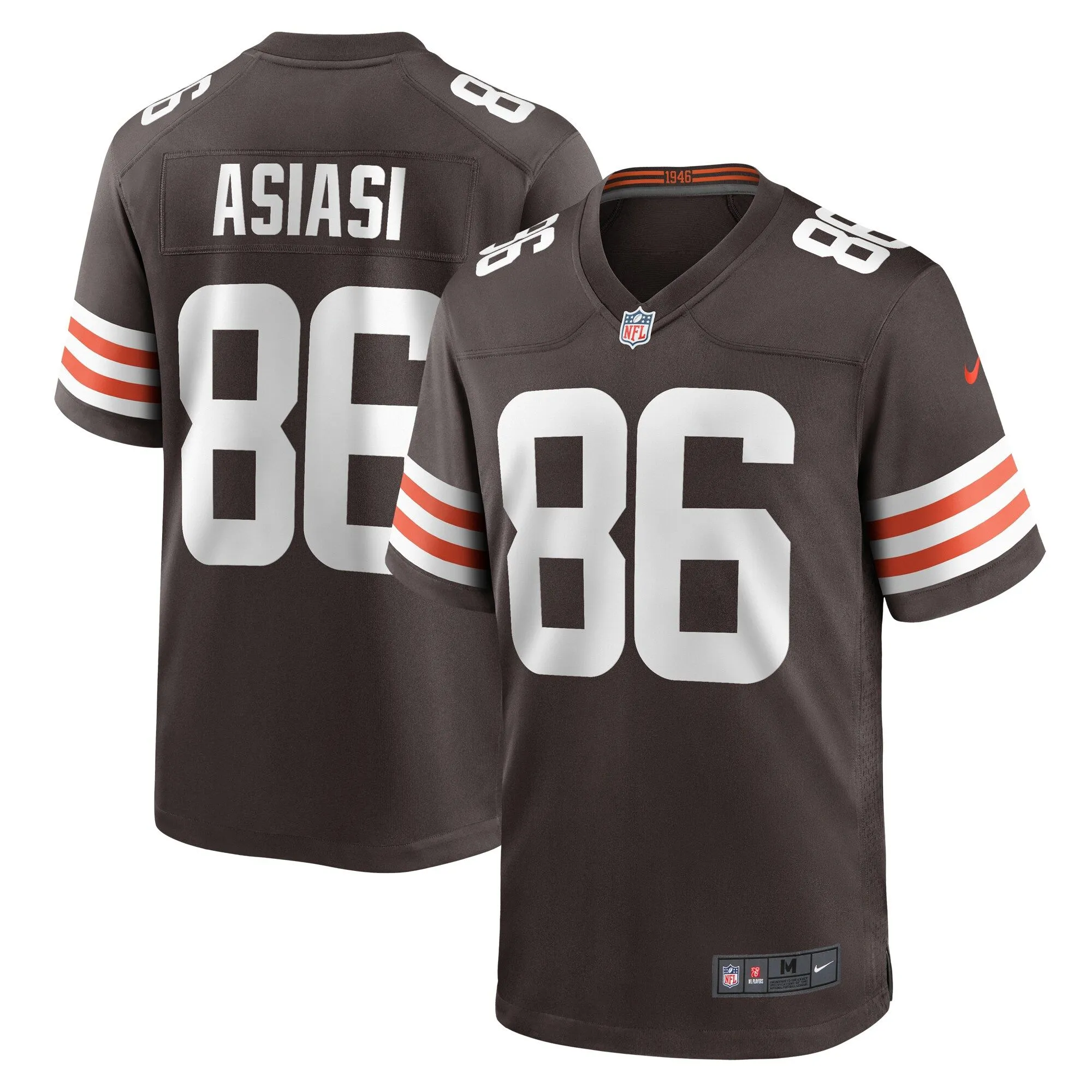 Devin Asiasi Cleveland Browns   Game Jersey -  Brown