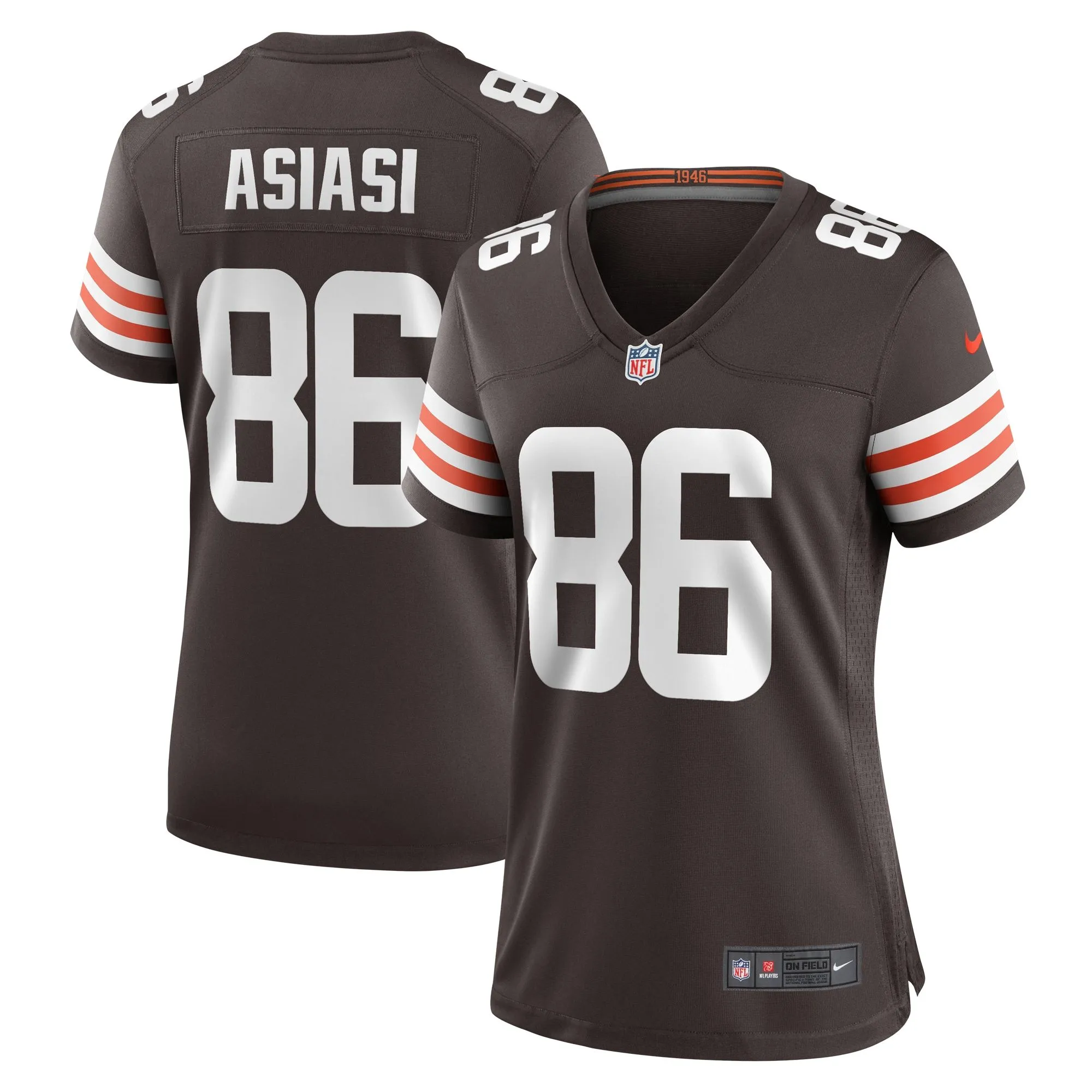 Devin Asiasi Cleveland Browns  Women's  Game Jersey -  Brown