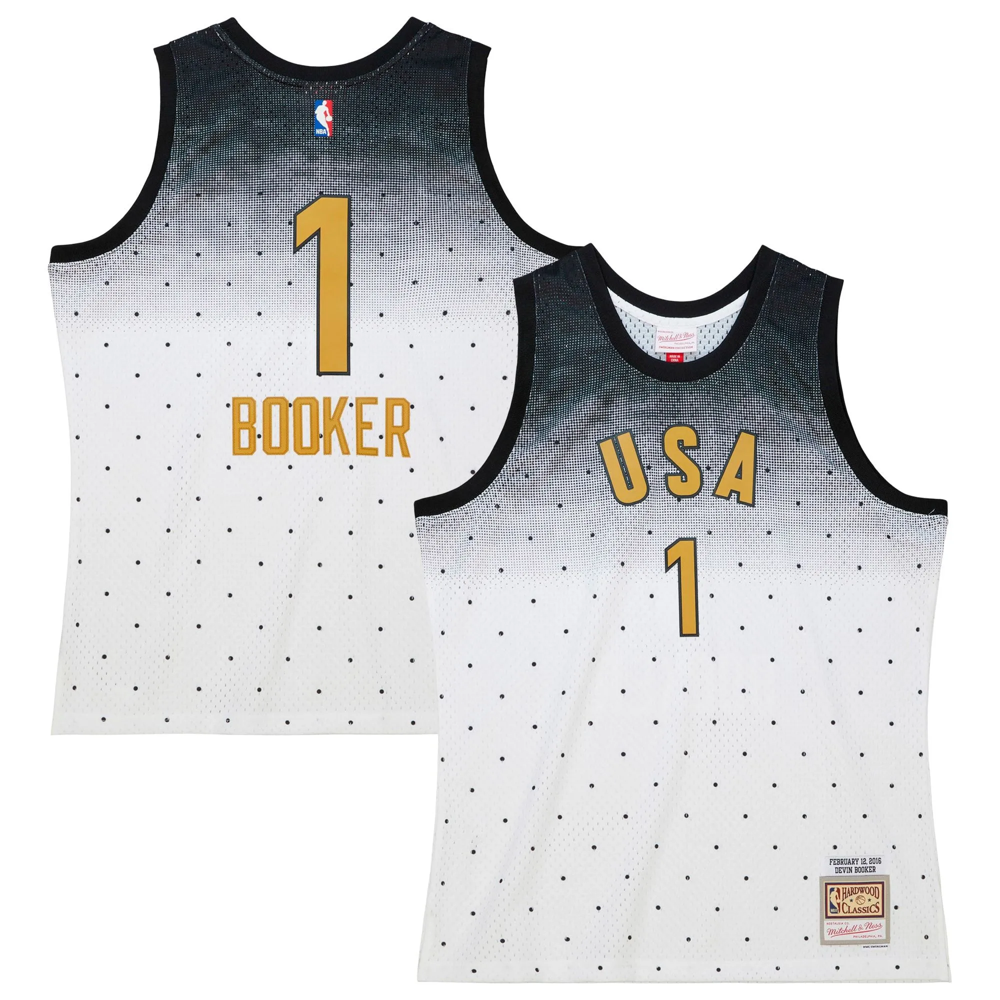 Devin Booker 2016 NBA Rising Stars Challenge Mitchell & Ness Hardwood Classics Swingman Jersey - White