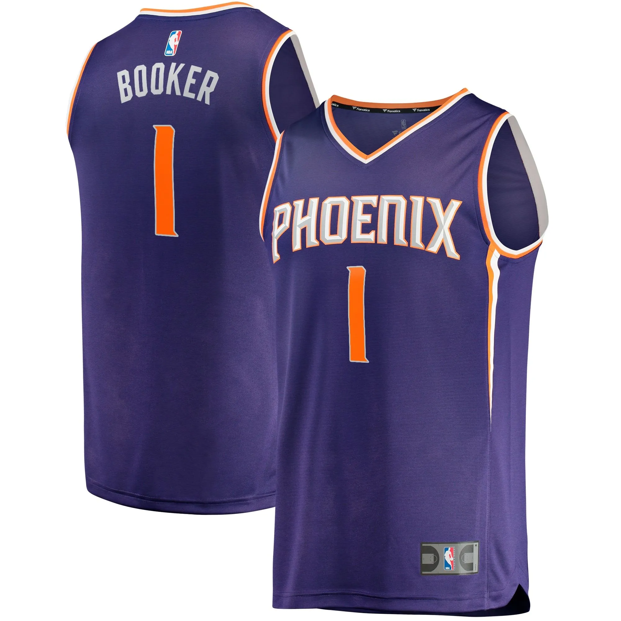 Devin Booker Phoenix Suns Fanatics Branded Big & Tall Fast Break Player Jersey - Purple - Icon Edition