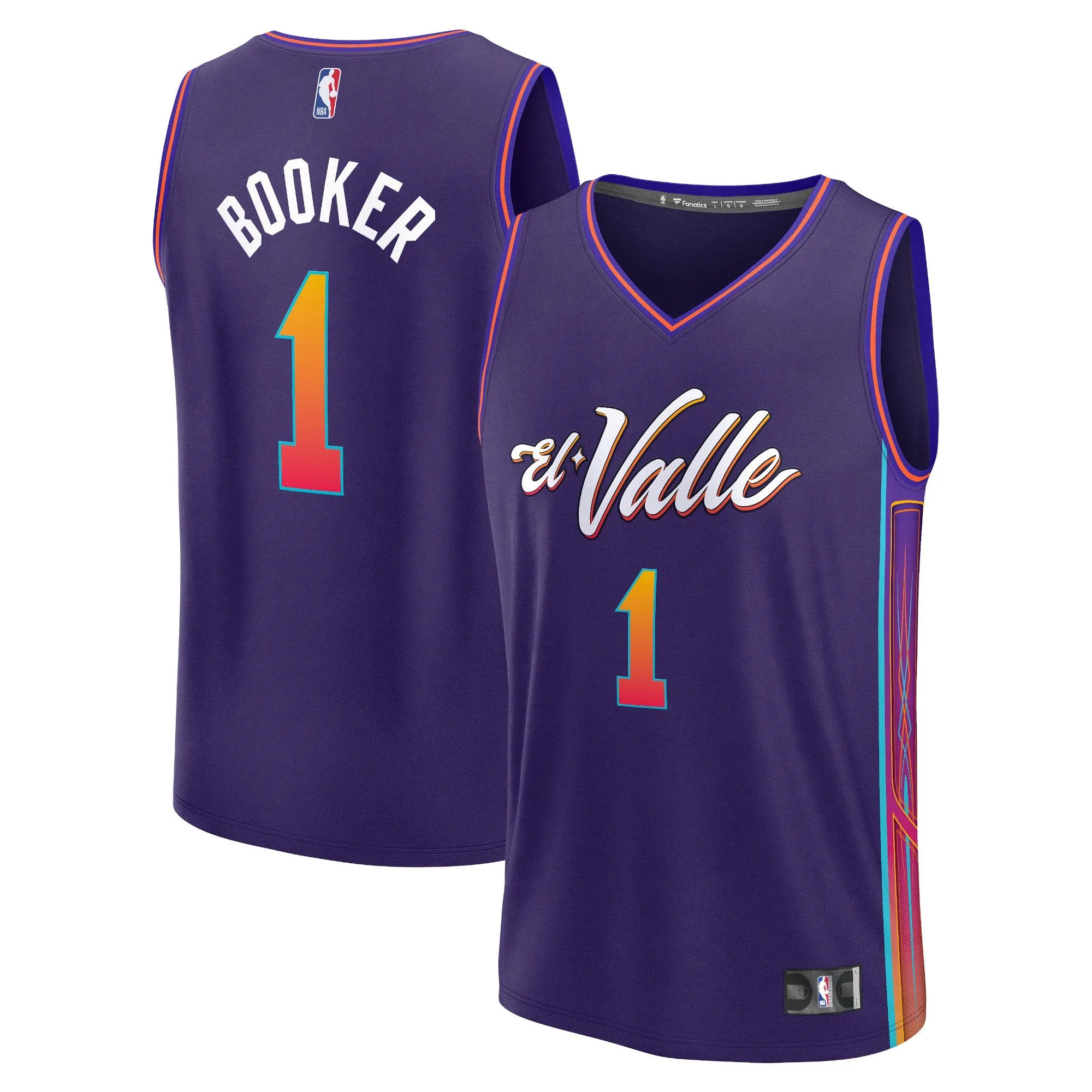 Devin Booker Phoenix Suns Fanatics Branded Fast Break Jersey - Purple - City Edition