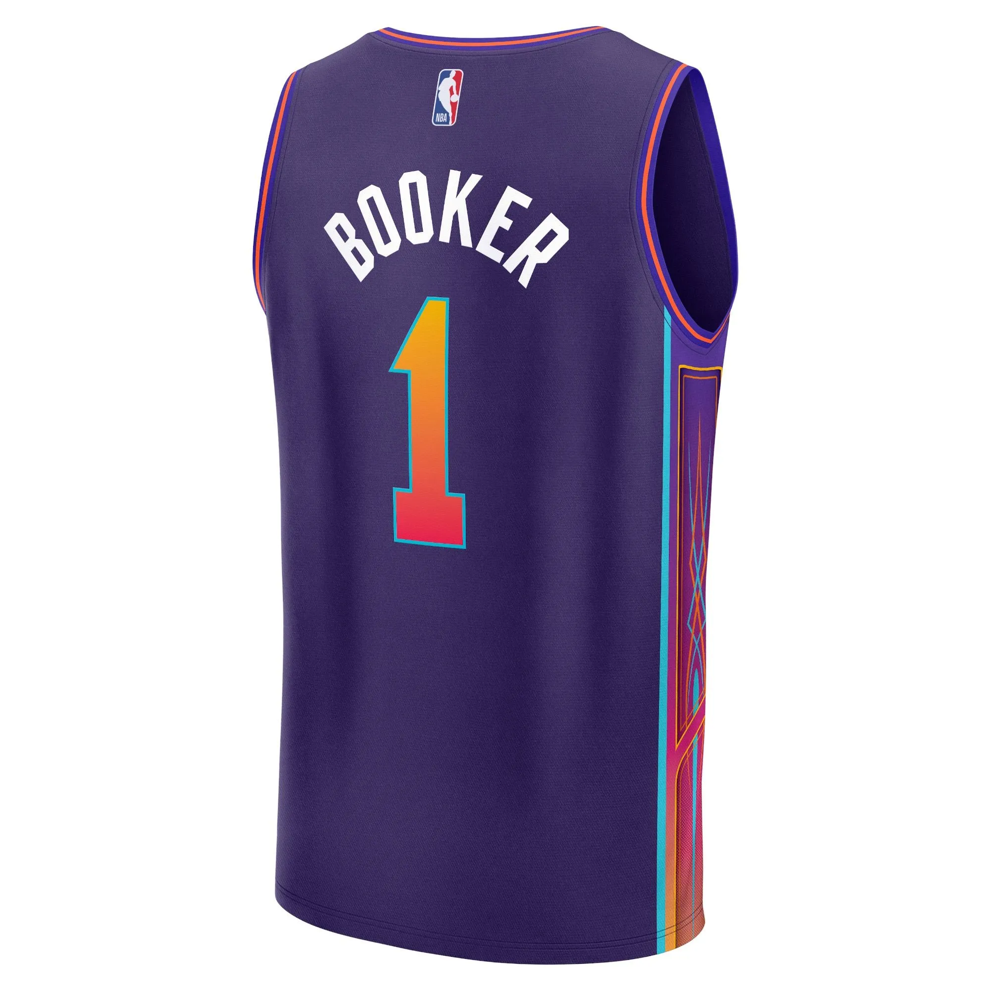 Devin Booker Phoenix Suns Fanatics Branded Fast Break Jersey - Purple - City Edition