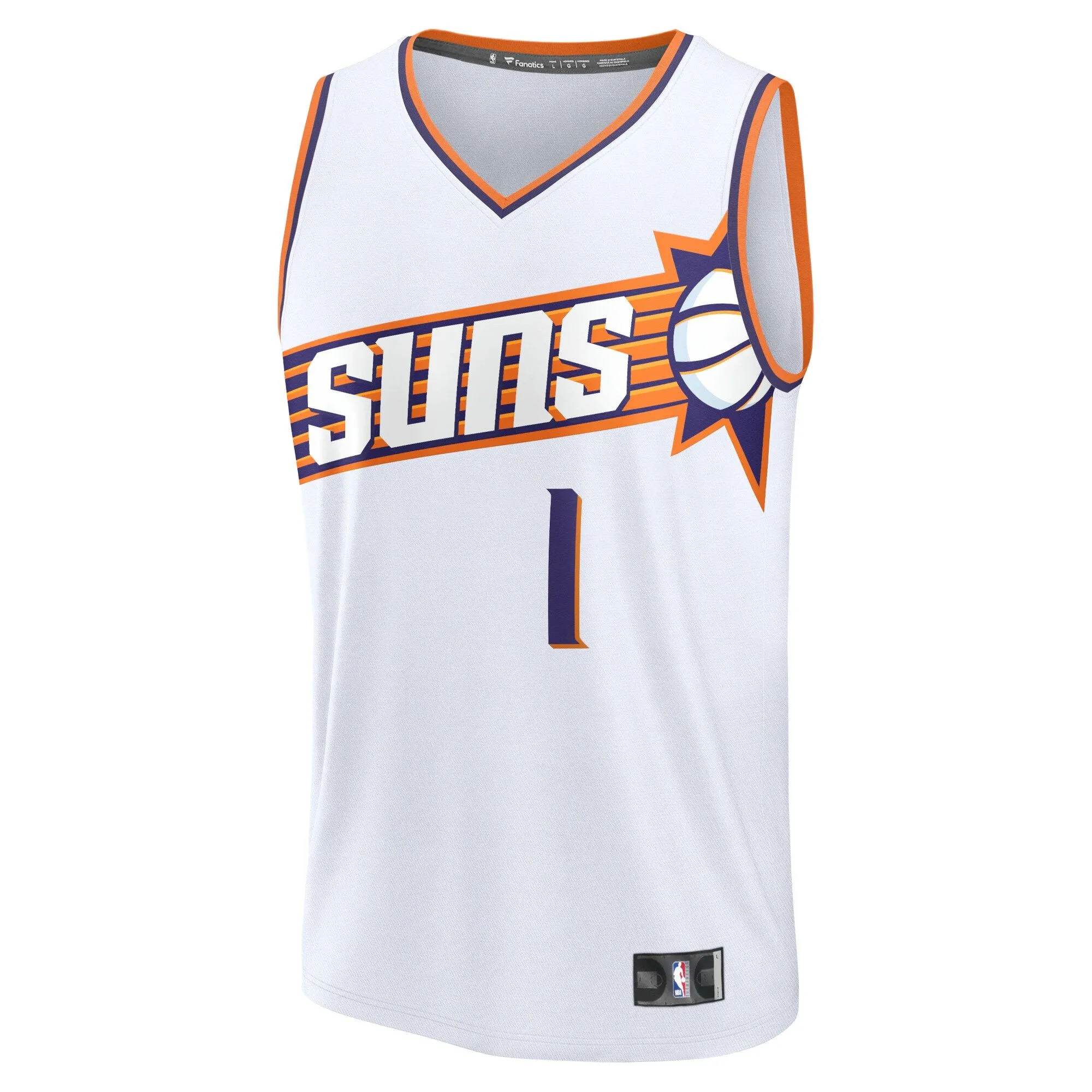 Devin Booker Phoenix Suns Fanatics Branded Fast Break Replica Jersey - Association Edition - White