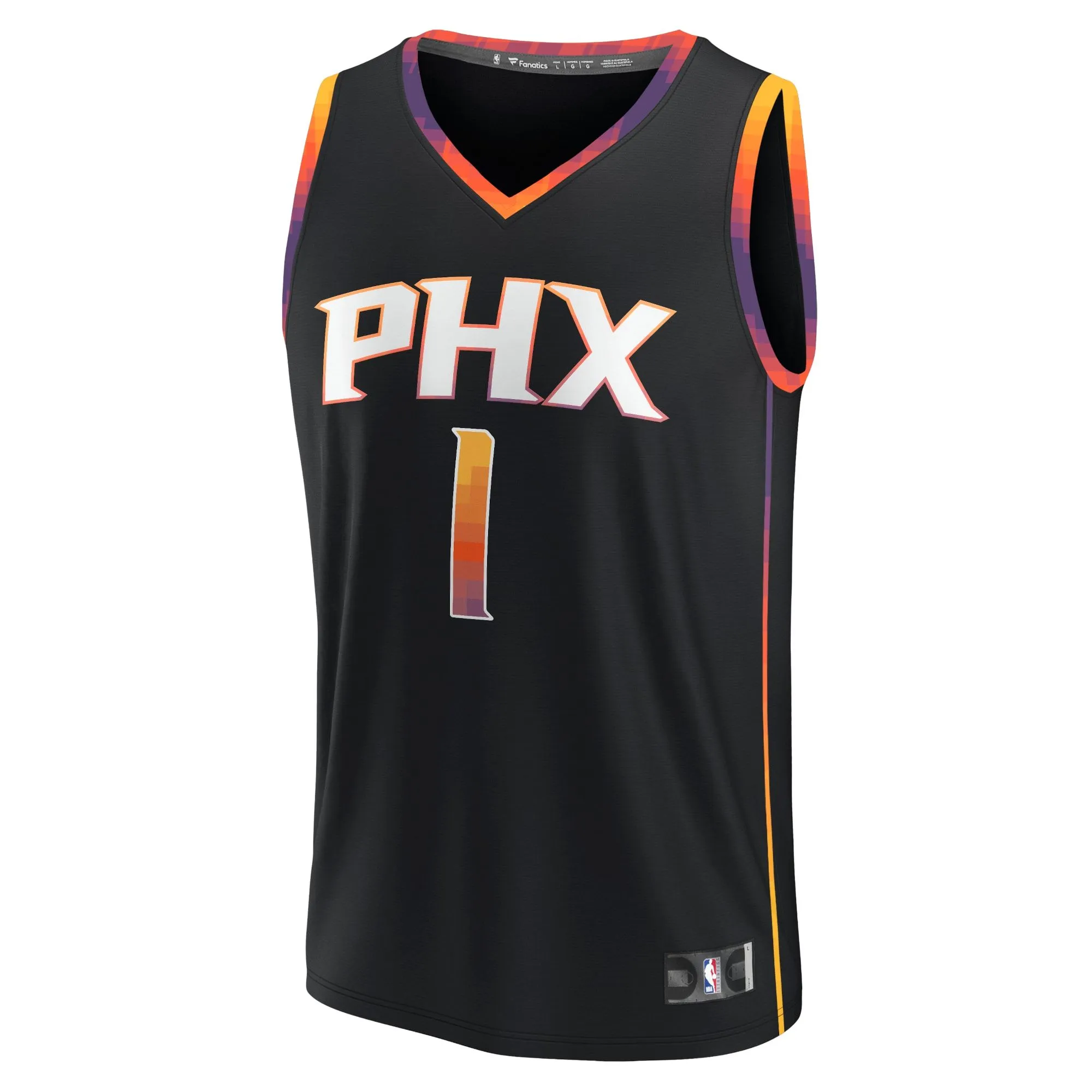 Devin Booker Phoenix Suns Fanatics Branded Fast Break Replica Player Jersey - Statement Edition - Black