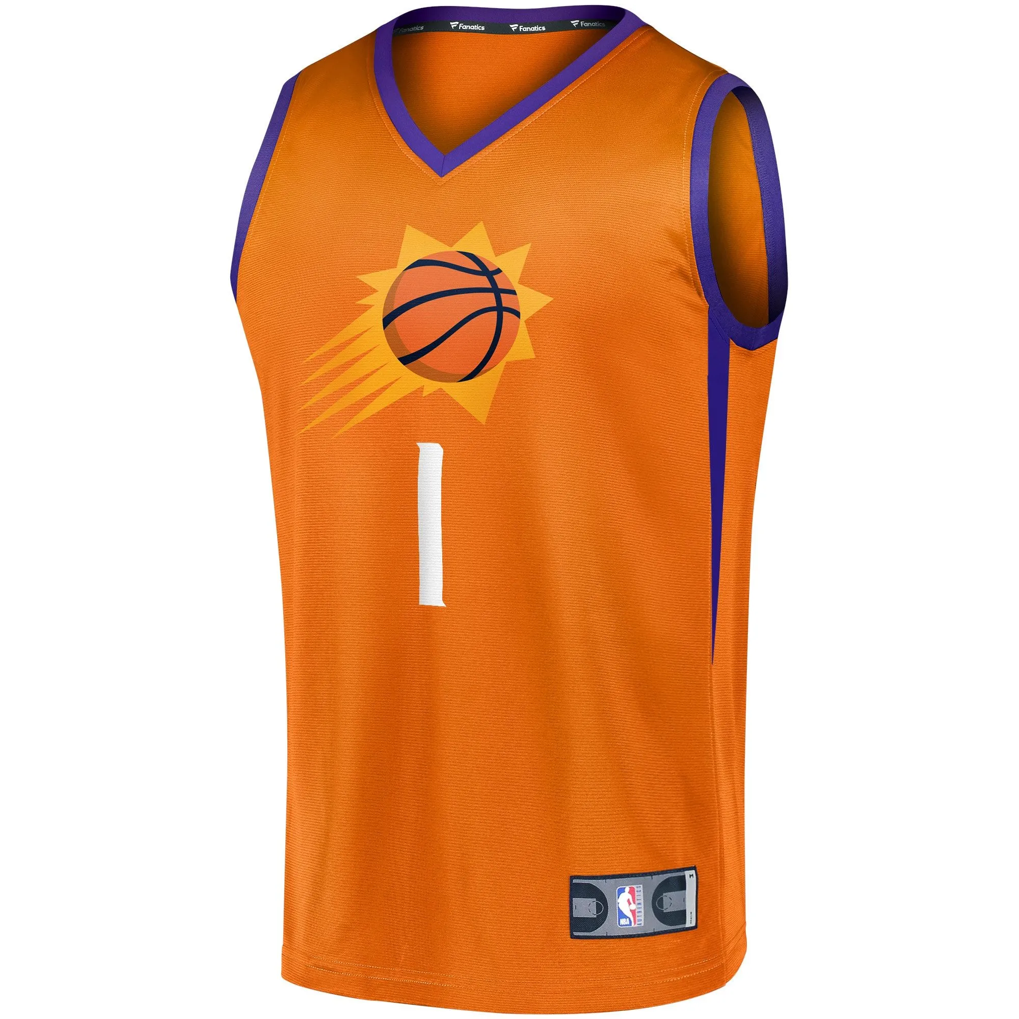 Devin Booker Phoenix Suns Fanatics Branded Fast Break Team Replica Jersey Orange - Statement Edition