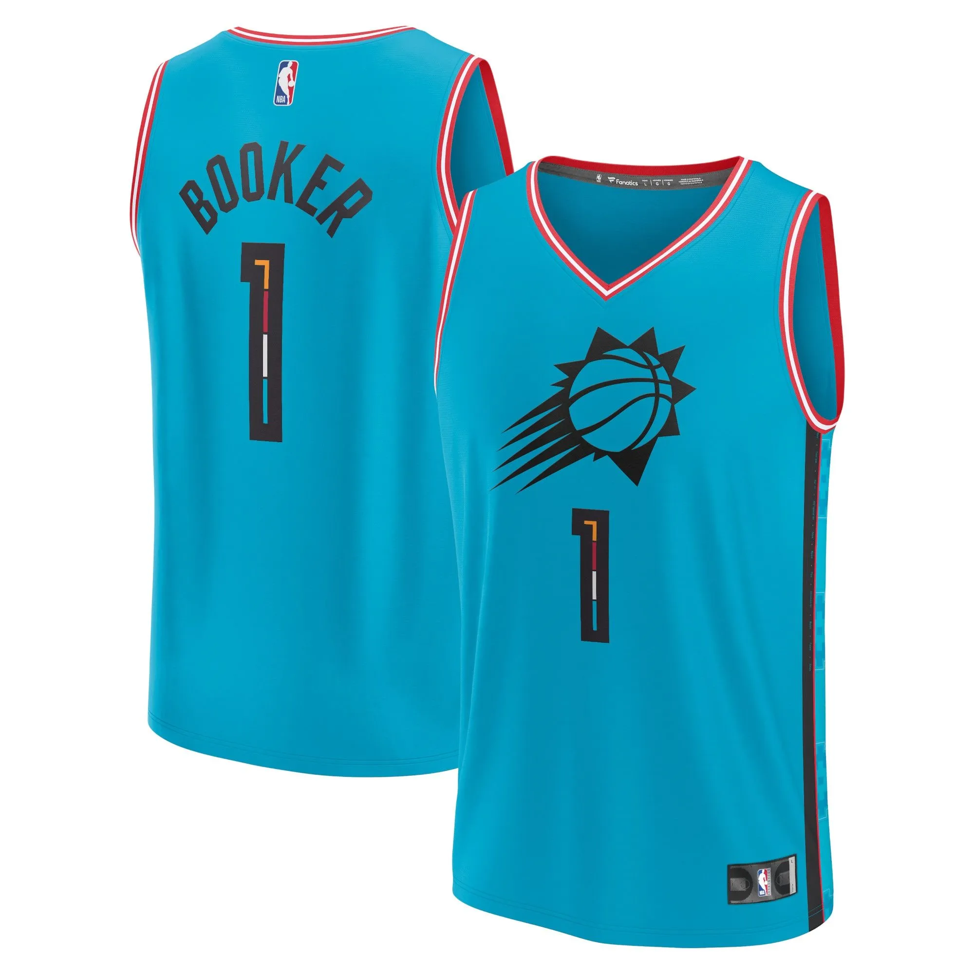 Devin Booker Phoenix Suns Fanatics Branded Fastbreak Jersey - City Edition - Teal