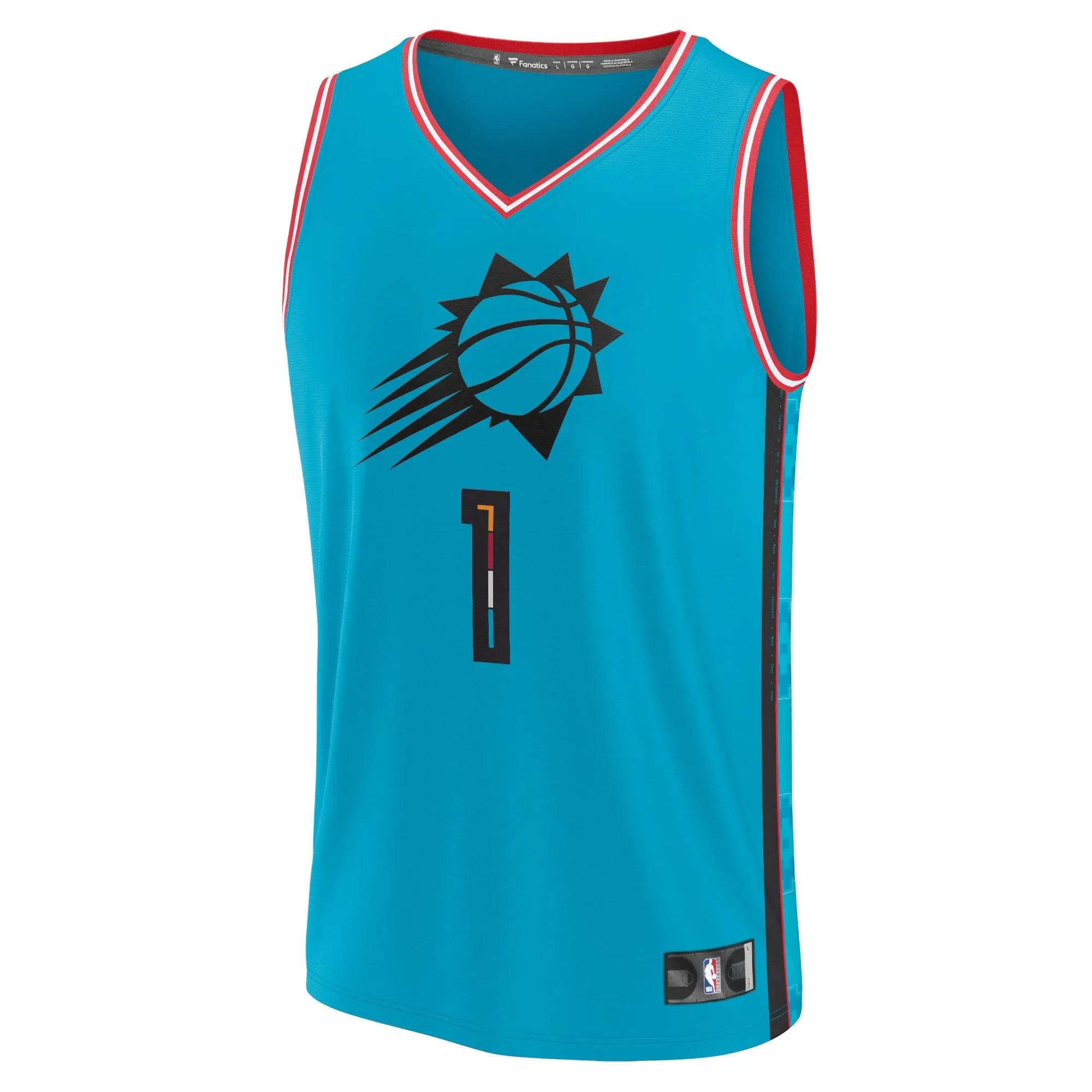 Devin Booker Phoenix Suns Fanatics Branded Fastbreak Jersey - City Edition - Teal