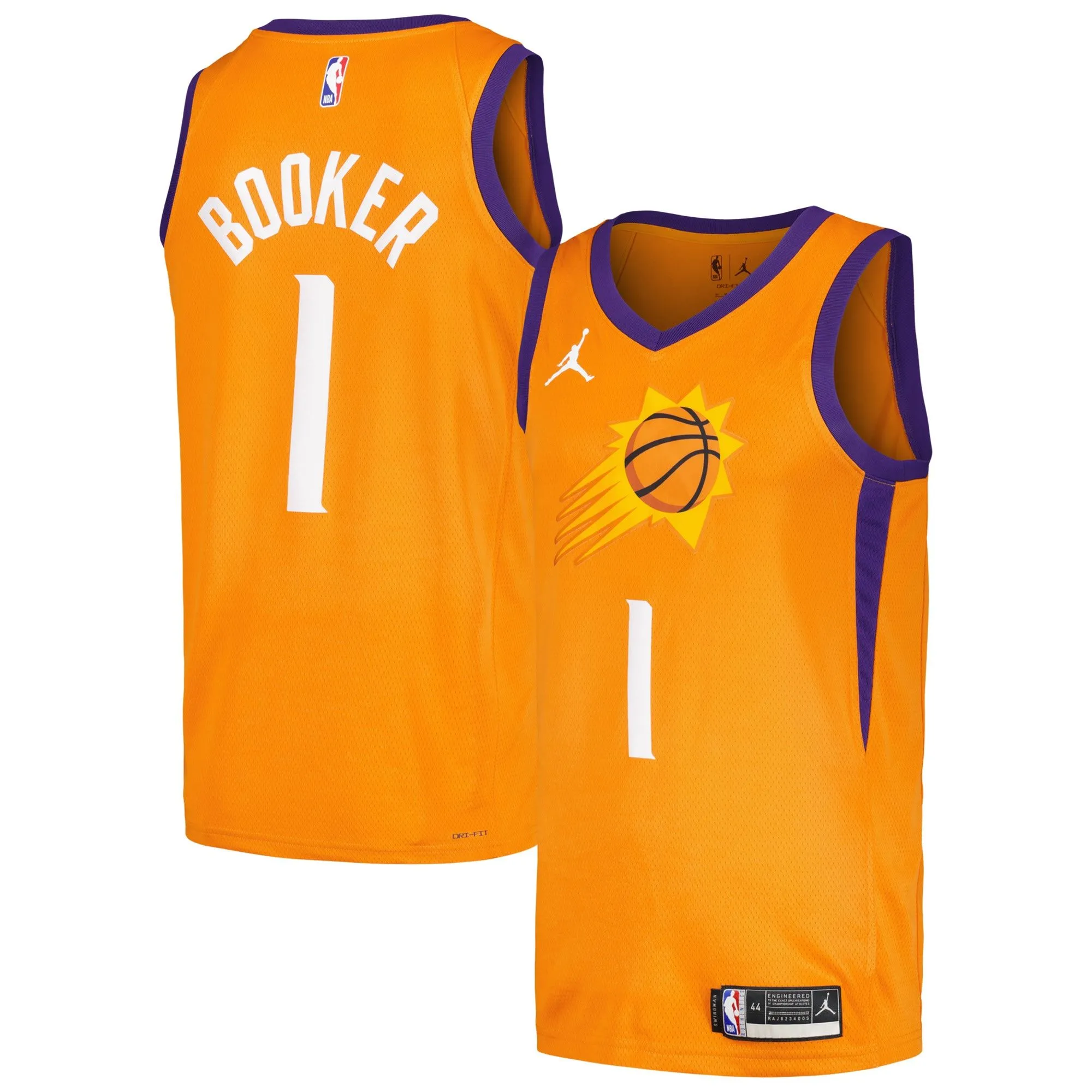 Devin Booker Phoenix Suns Jordan Brand Swingman Player Jersey - Statement Edition - Orange