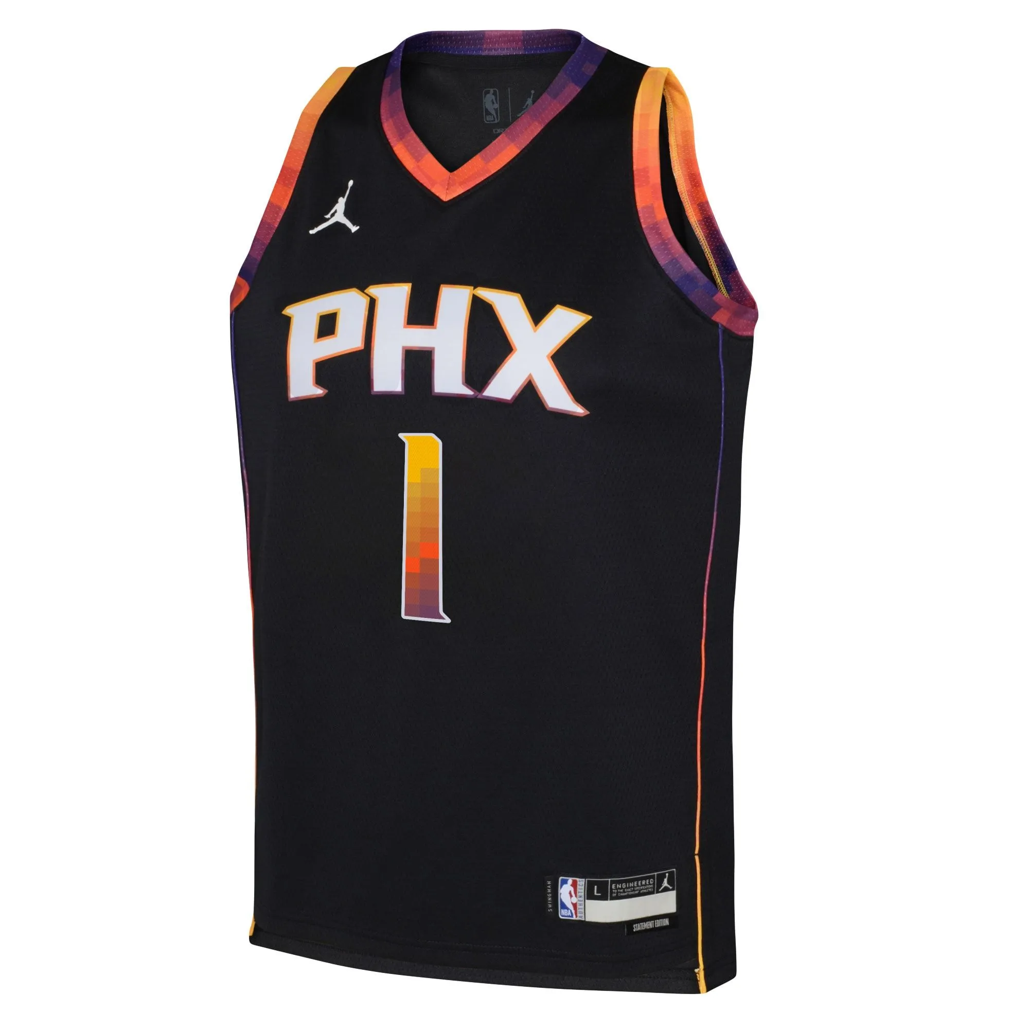 Devin Booker Phoenix Suns Jordan Brand Youth Swingman Jersey - Statement Edition - Black