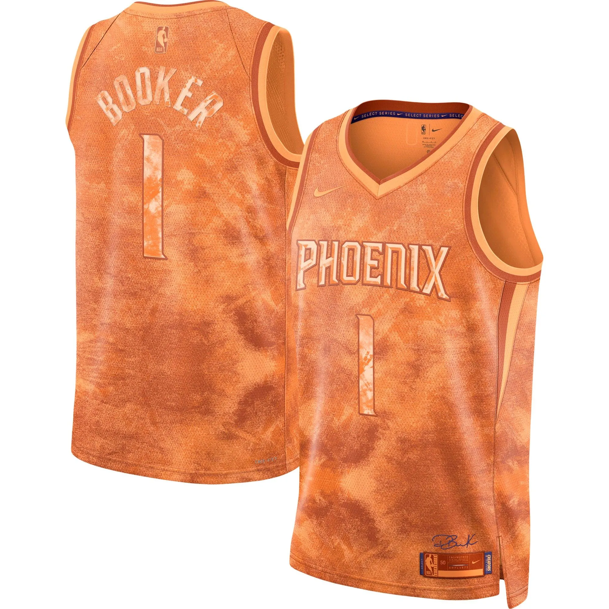 Devin Booker Phoenix Suns  Unisex Select Series Swingman Jersey - Orange