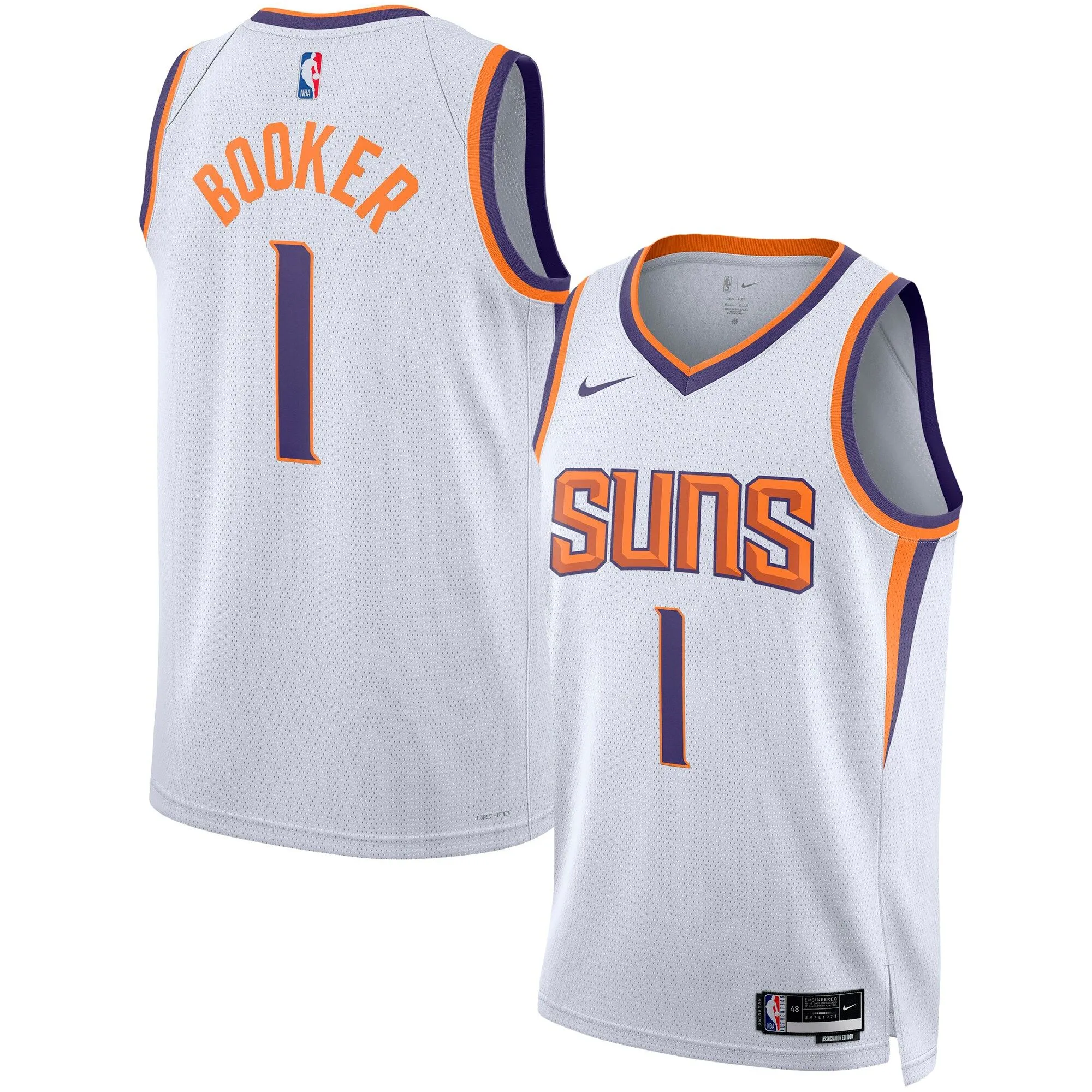 Devin Booker Phoenix Suns  Unisex Swingman Jersey - Association Edition - White