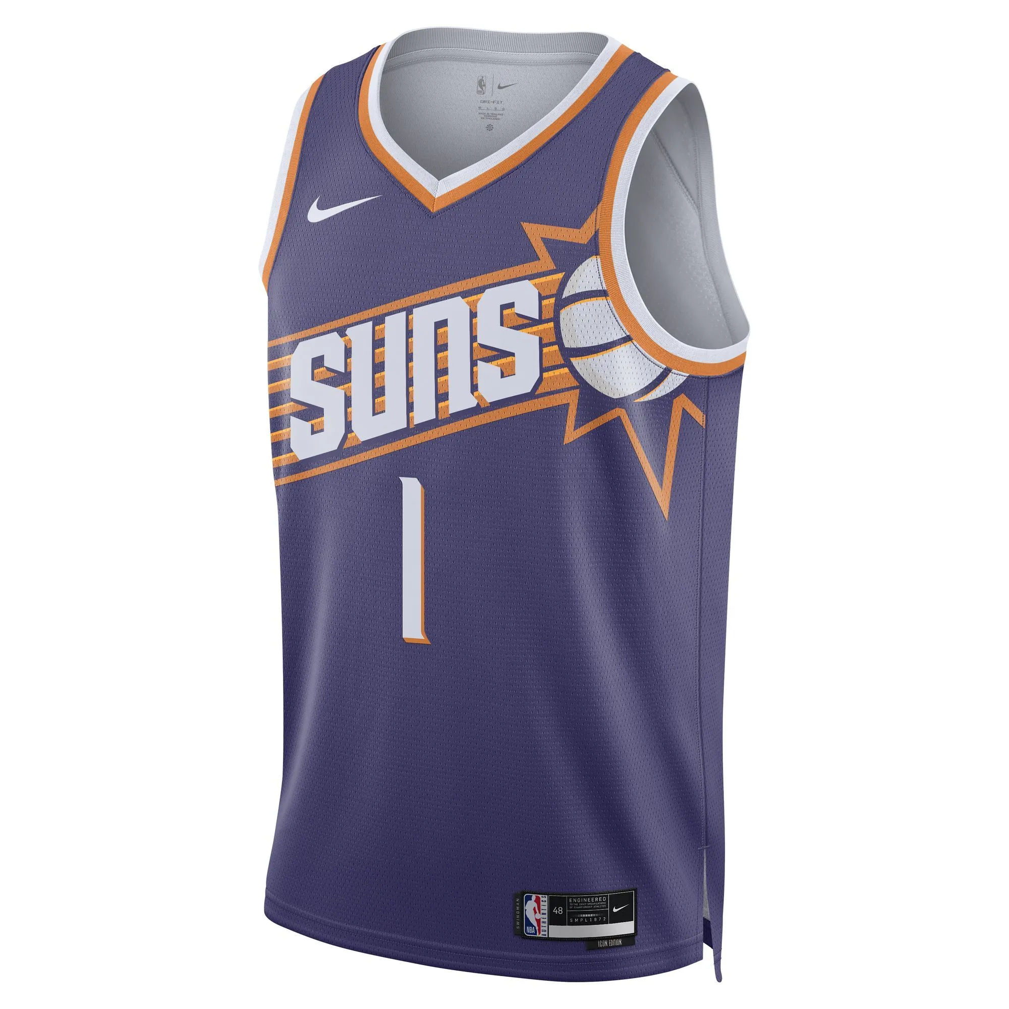 Devin Booker Phoenix Suns  Unisex Swingman Jersey - Icon Edition - Purple