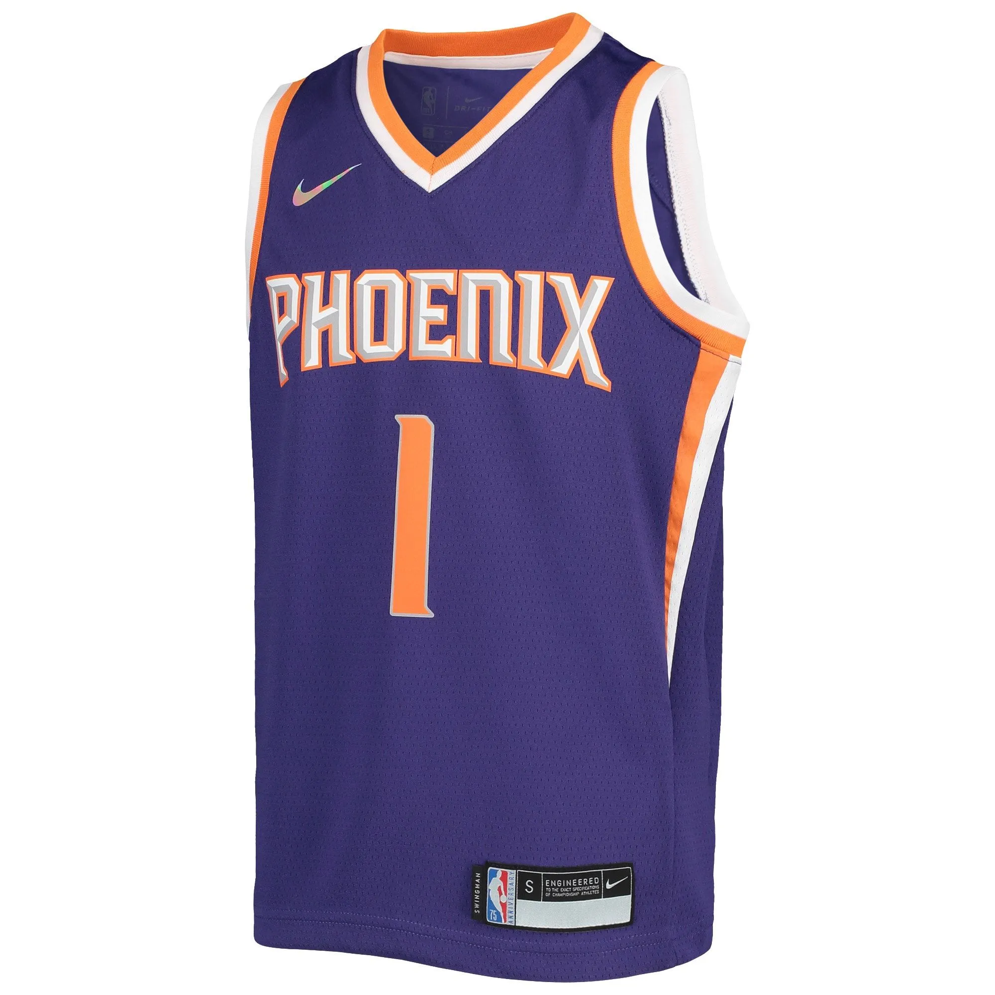 Devin Booker Phoenix Suns  Youth 2021/22 Diamond Swingman Jersey - Icon Edition - Purple