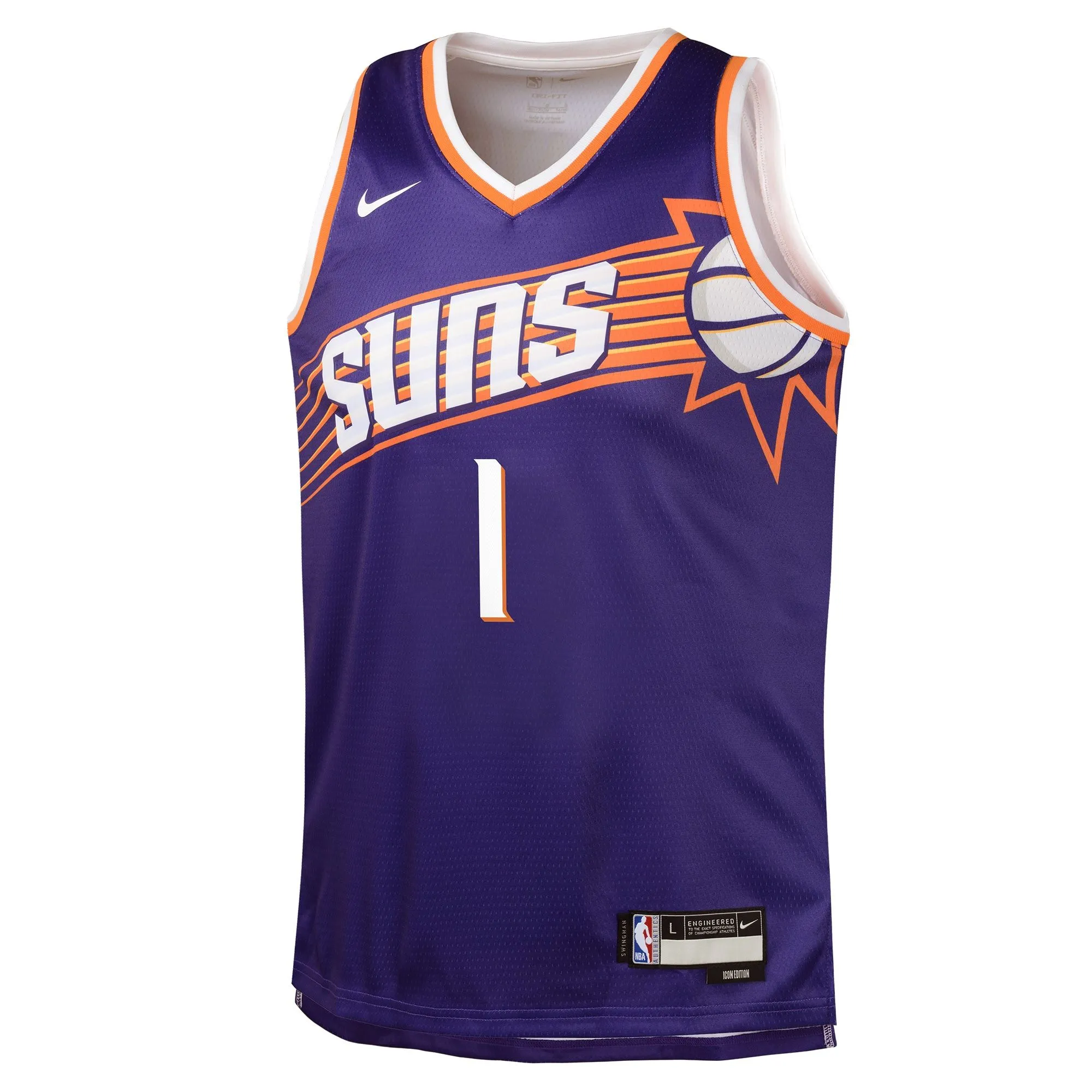 Devin Booker Phoenix Suns  Youth Swingman Jersey - Icon Edition - Purple