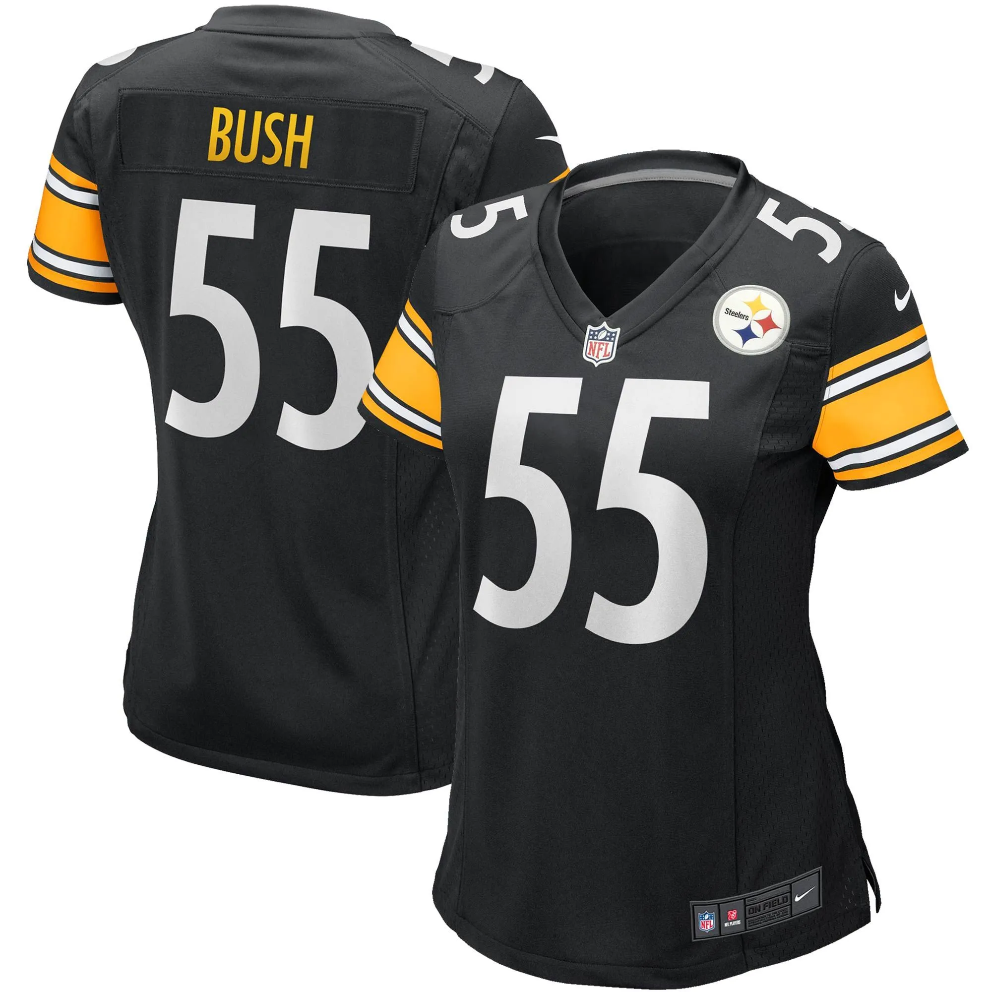 Devin Bush Pittsburgh Steelers  Women's Player Jersey - Black