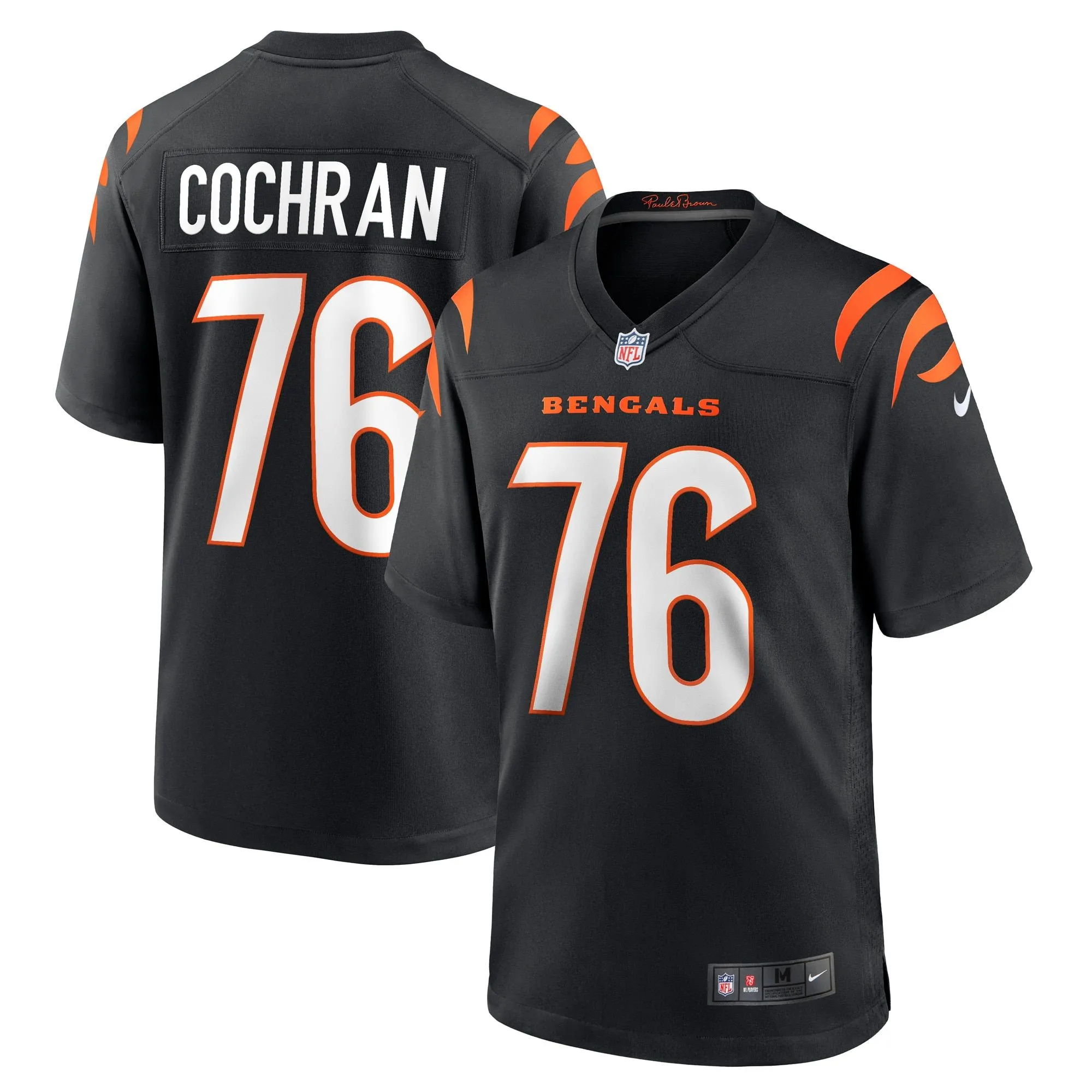 Devin Cochran Cincinnati Bengals  Game Player Jersey - Black