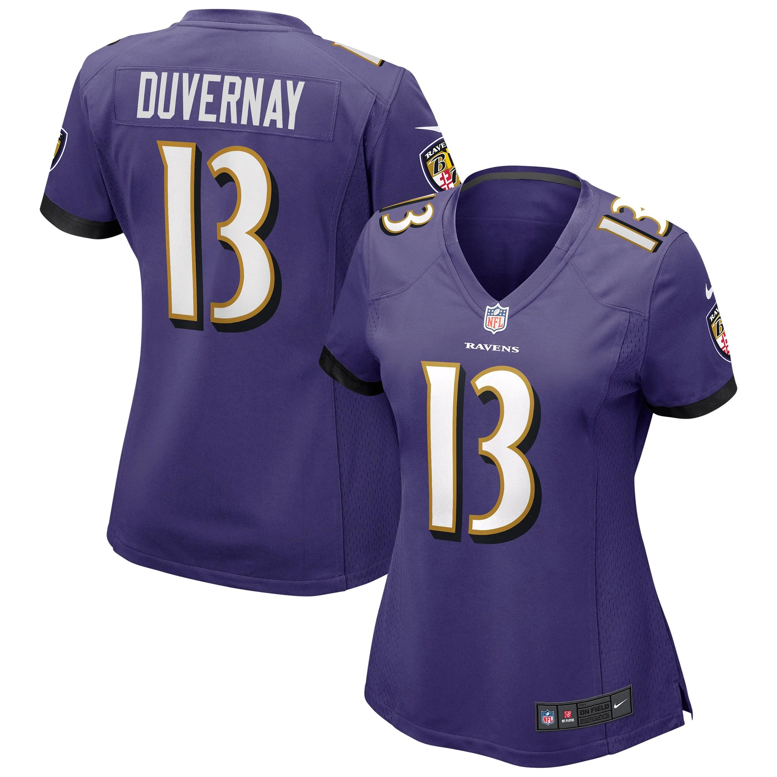 Devin Duvernay Baltimore Ravens  Women's Game Jersey - Purple