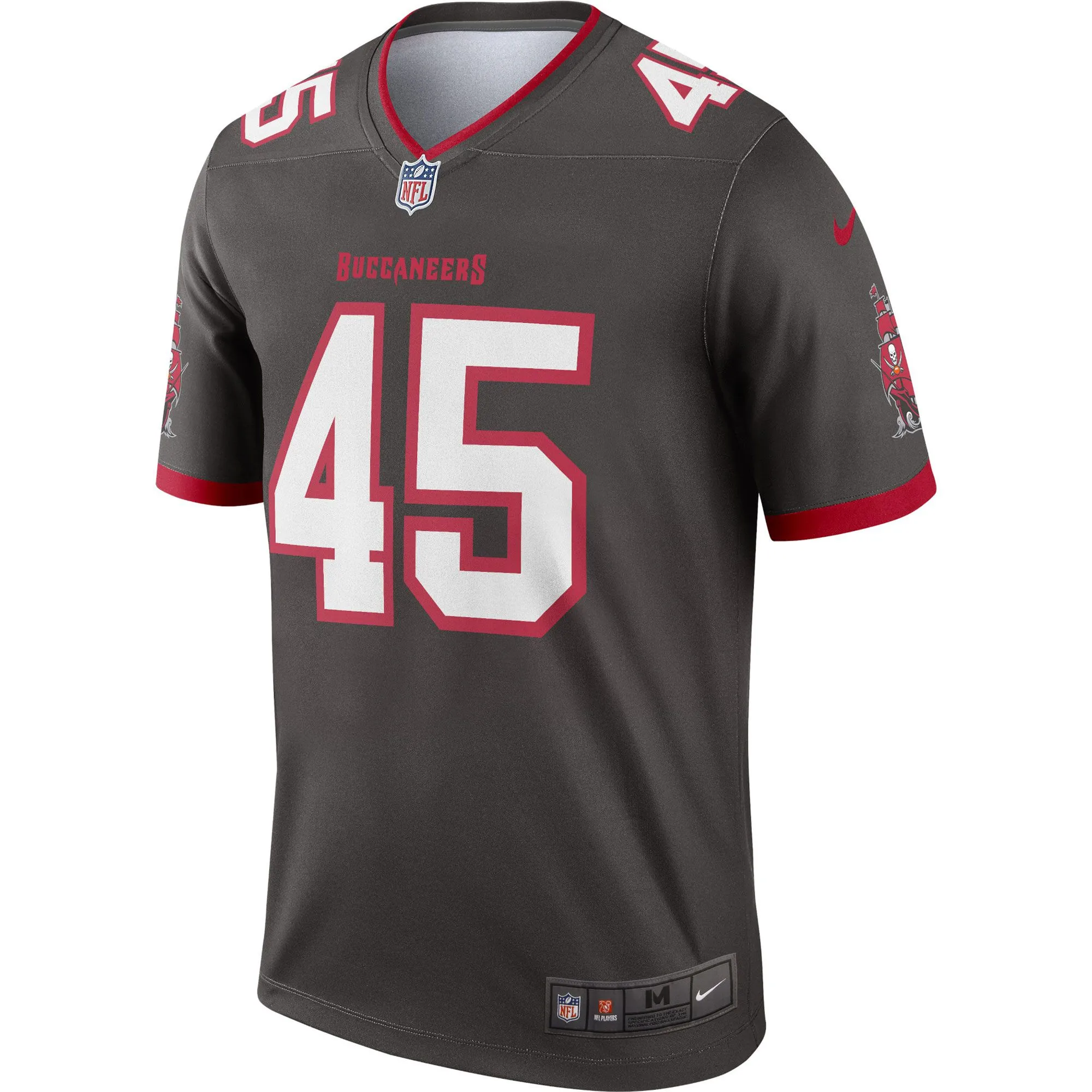 Devin White Tampa Bay Buccaneers  Alternate Legend Jersey - Pewter