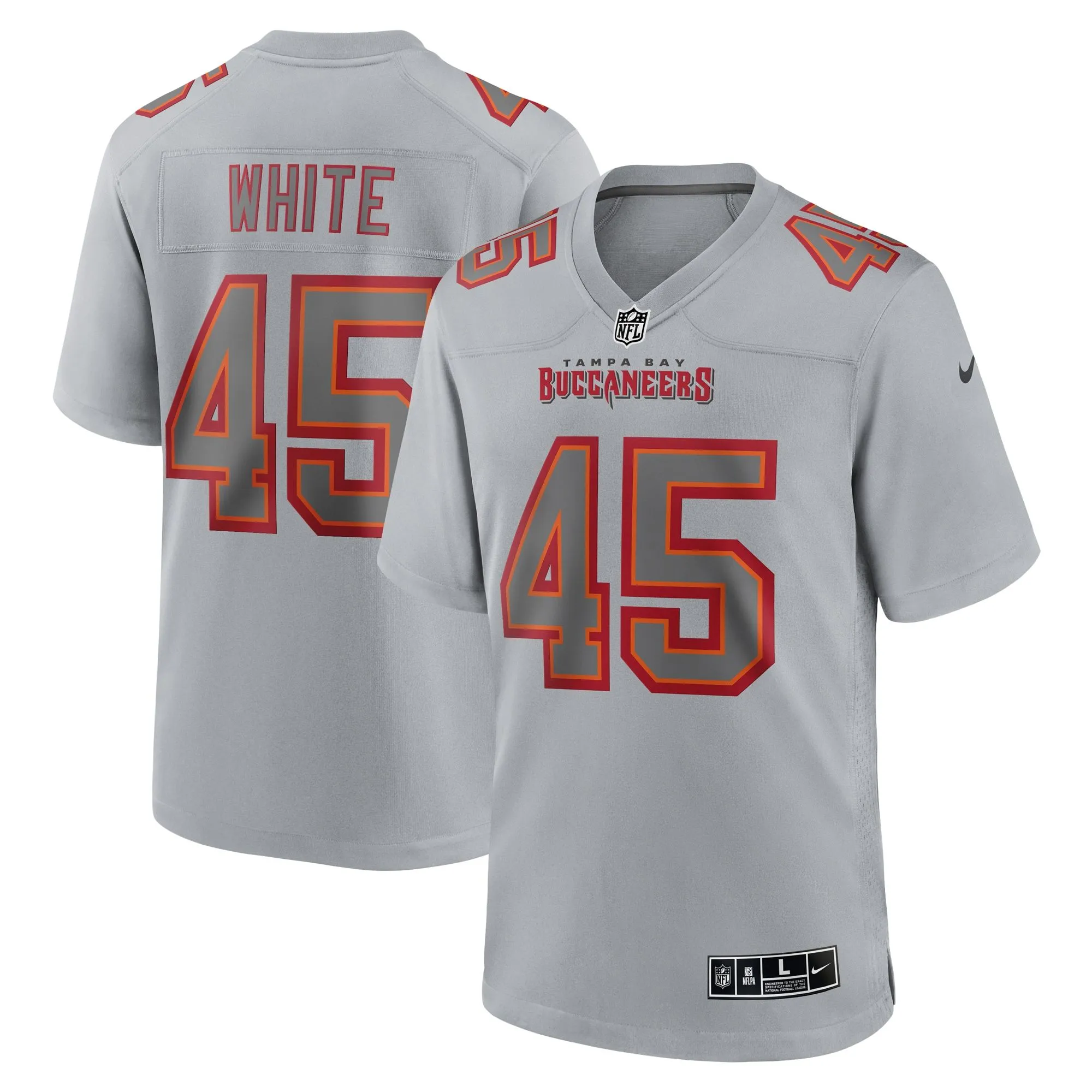 Devin White Tampa Bay Buccaneers  Atmosphere Fashion Game Jersey - Gray