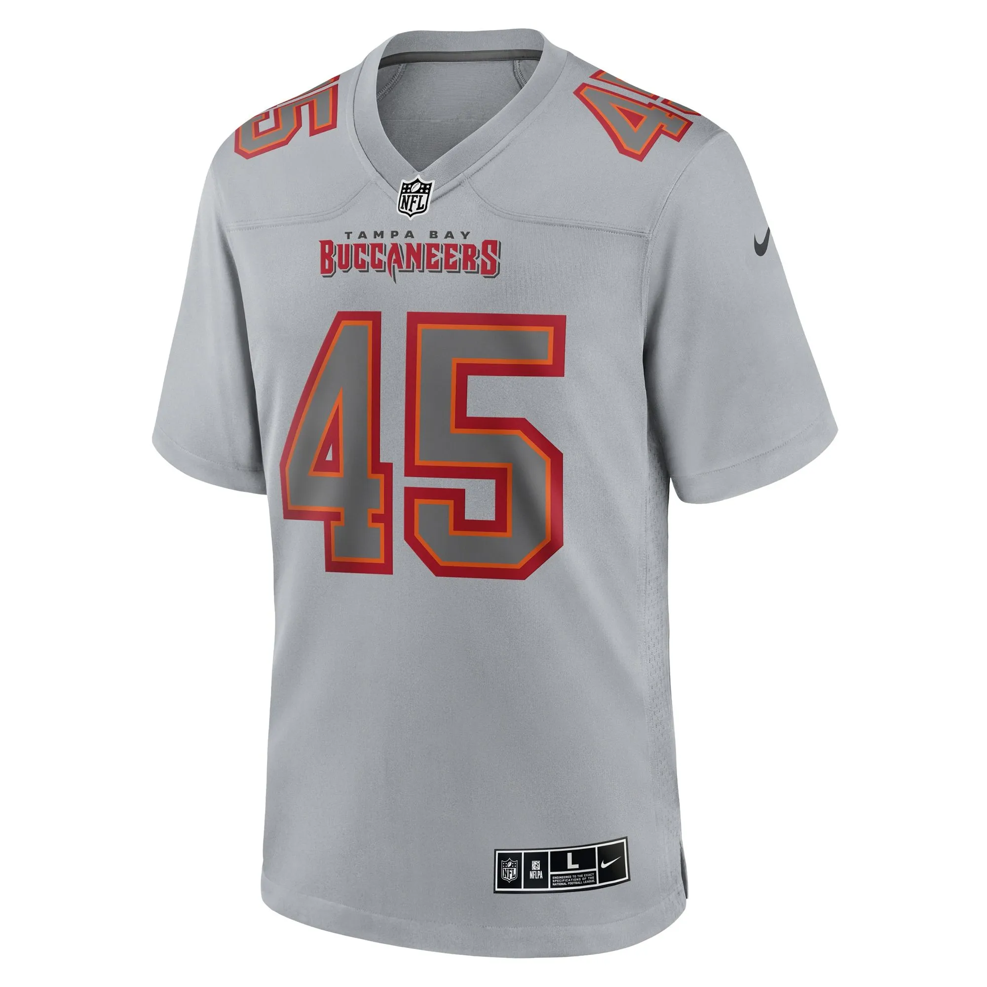 Devin White Tampa Bay Buccaneers  Atmosphere Fashion Game Jersey - Gray