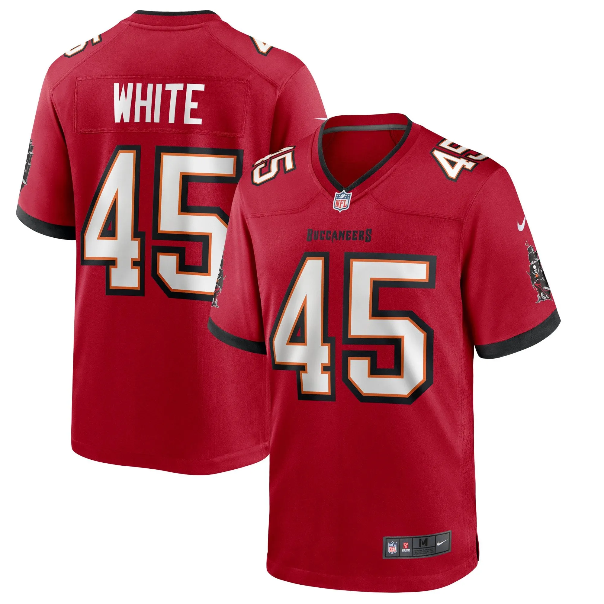 Devin White Tampa Bay Buccaneers  Game Player Jersey - Red