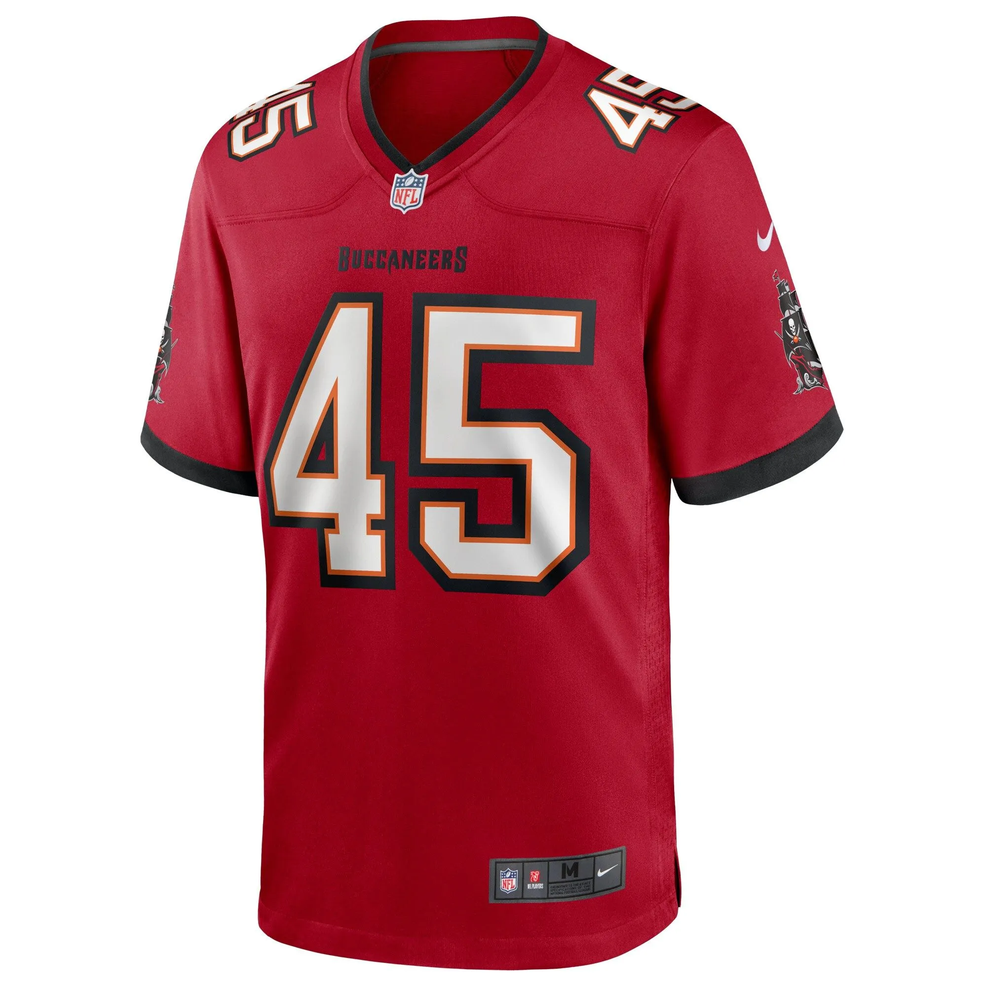 Devin White Tampa Bay Buccaneers  Game Player Jersey - Red