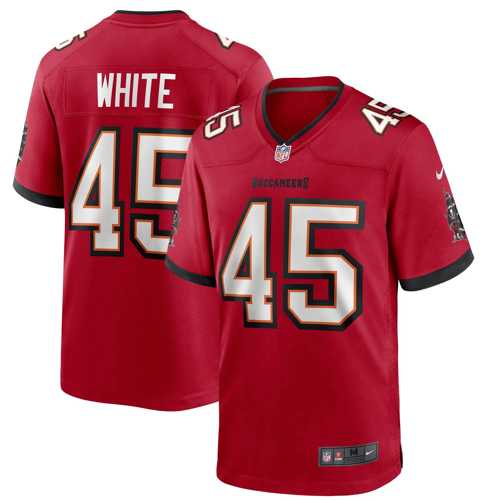 Devin White Tampa Bay Buccaneers  Player Game Jersey - Red