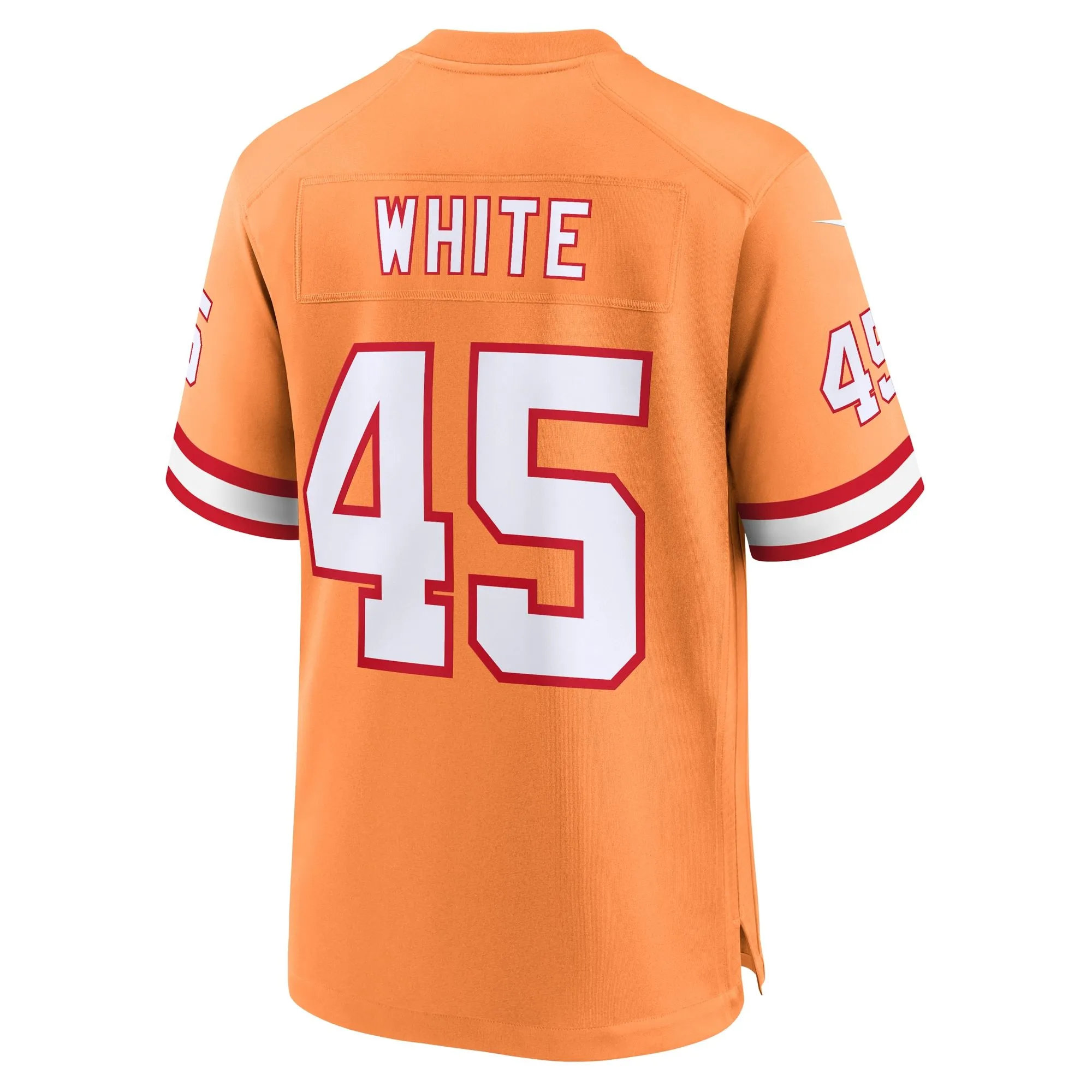 Devin White Tampa Bay Buccaneers  Throwback Game Jersey - Orange