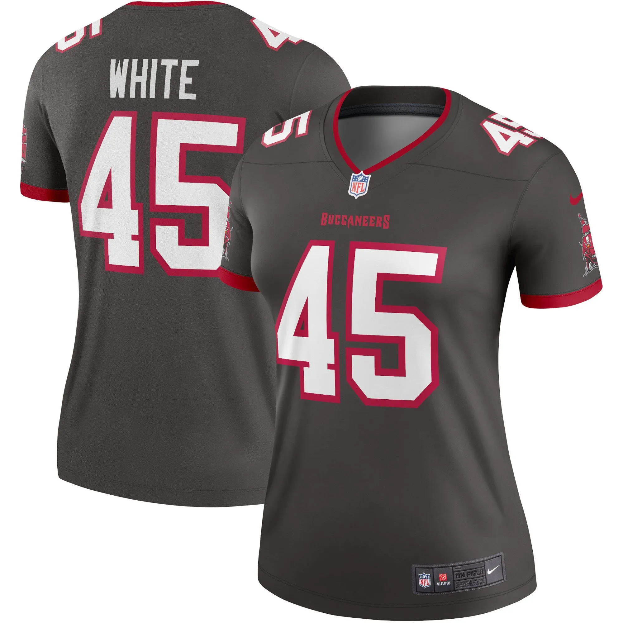 Devin White Tampa Bay Buccaneers  Women's Alternate Legend Jersey - Pewter