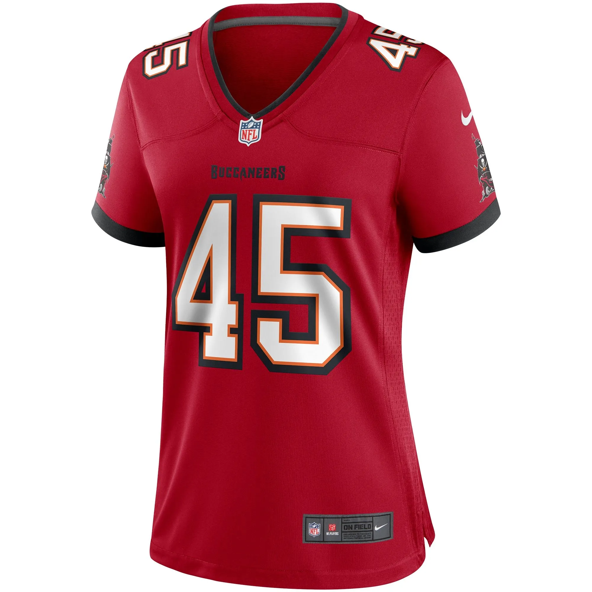 Devin White Tampa Bay Buccaneers  Women's Game Player Jersey - Red