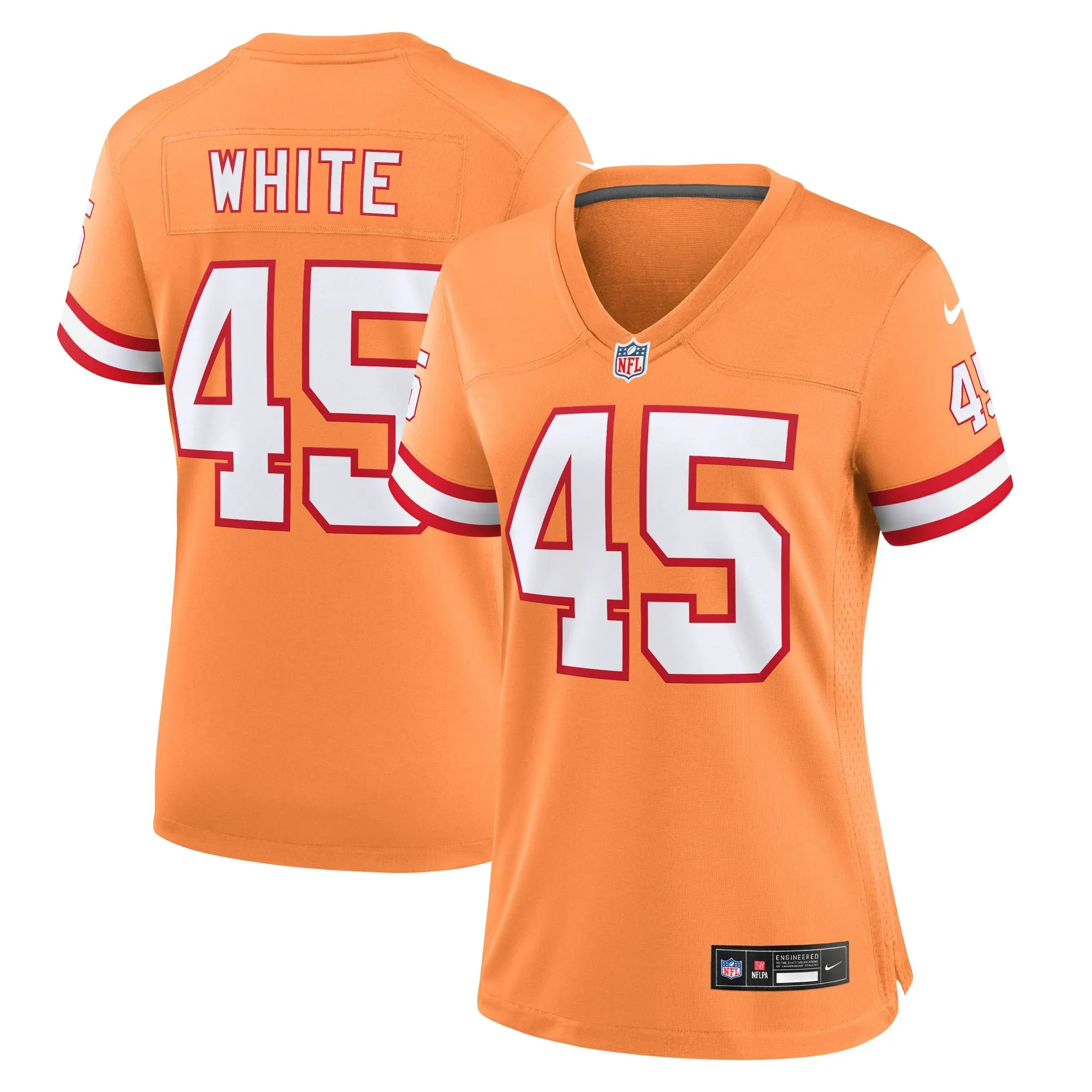 Devin White Tampa Bay Buccaneers  Women's Player Jersey - Orange