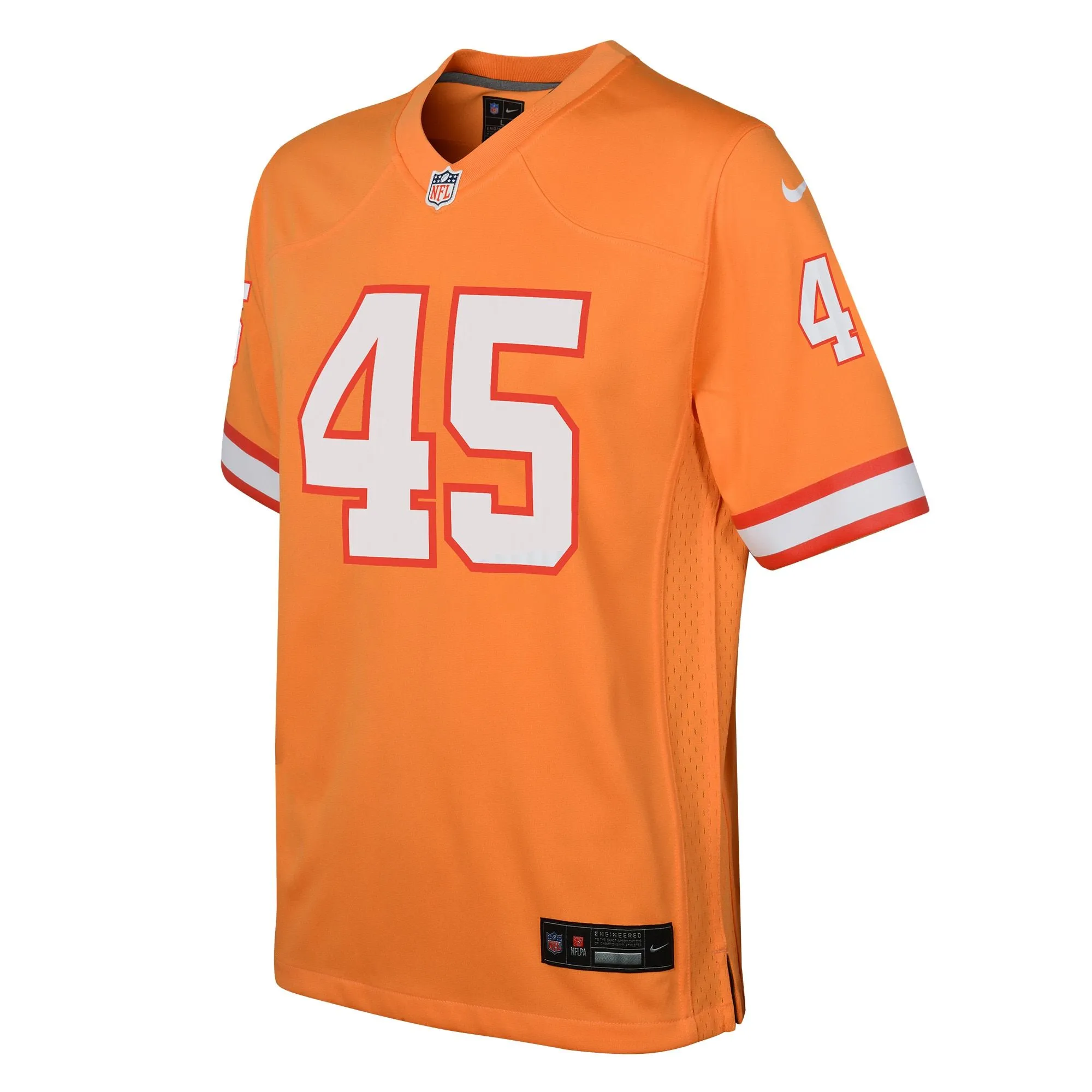 Devin White Tampa Bay Buccaneers  Youth Game Jersey - Orange