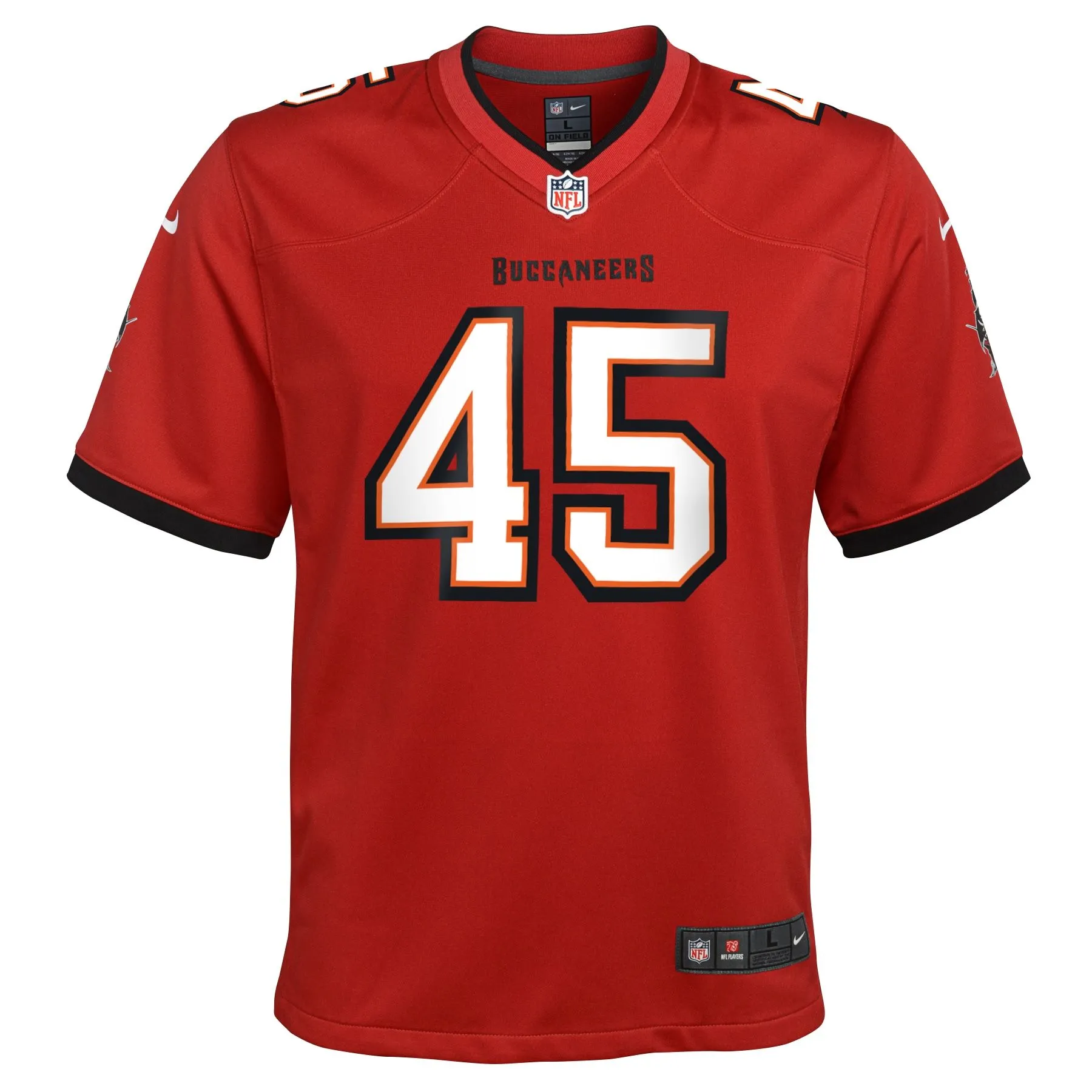 Devin White Tampa Bay Buccaneers  Youth Game Jersey - Red