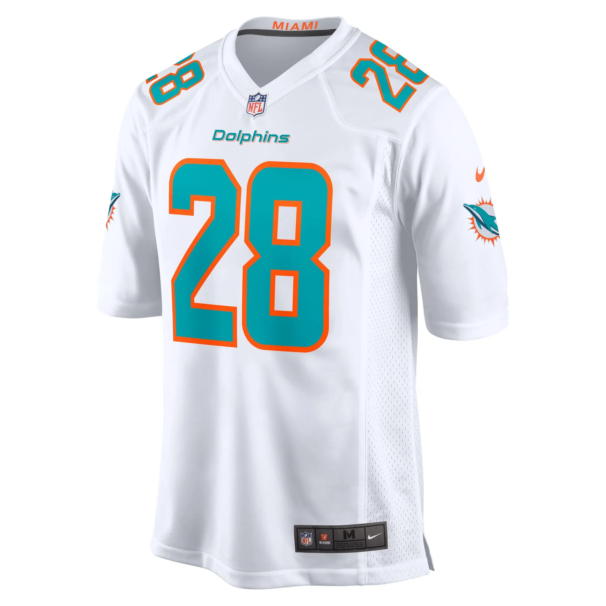 Devon Achane Miami Dolphins  Player Game Jersey - White