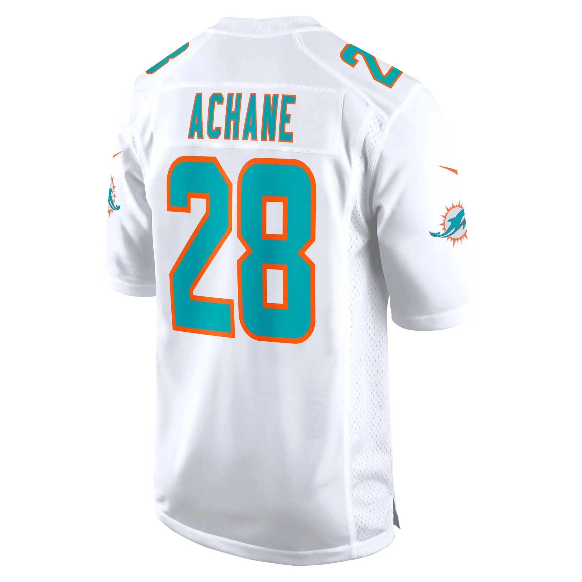 Devon Achane Miami Dolphins  Player Game Jersey - White