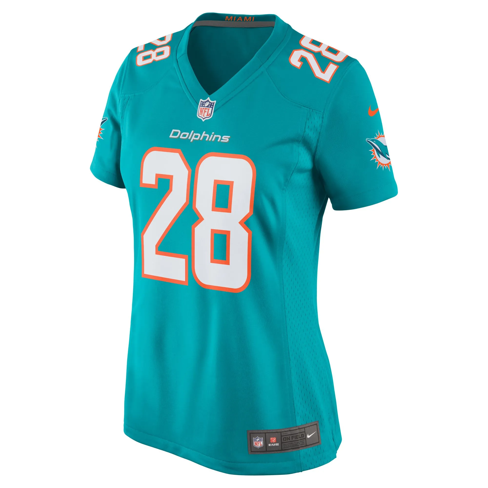 Devon Achane Miami Dolphins  Women's Player Game Jersey - Aqua