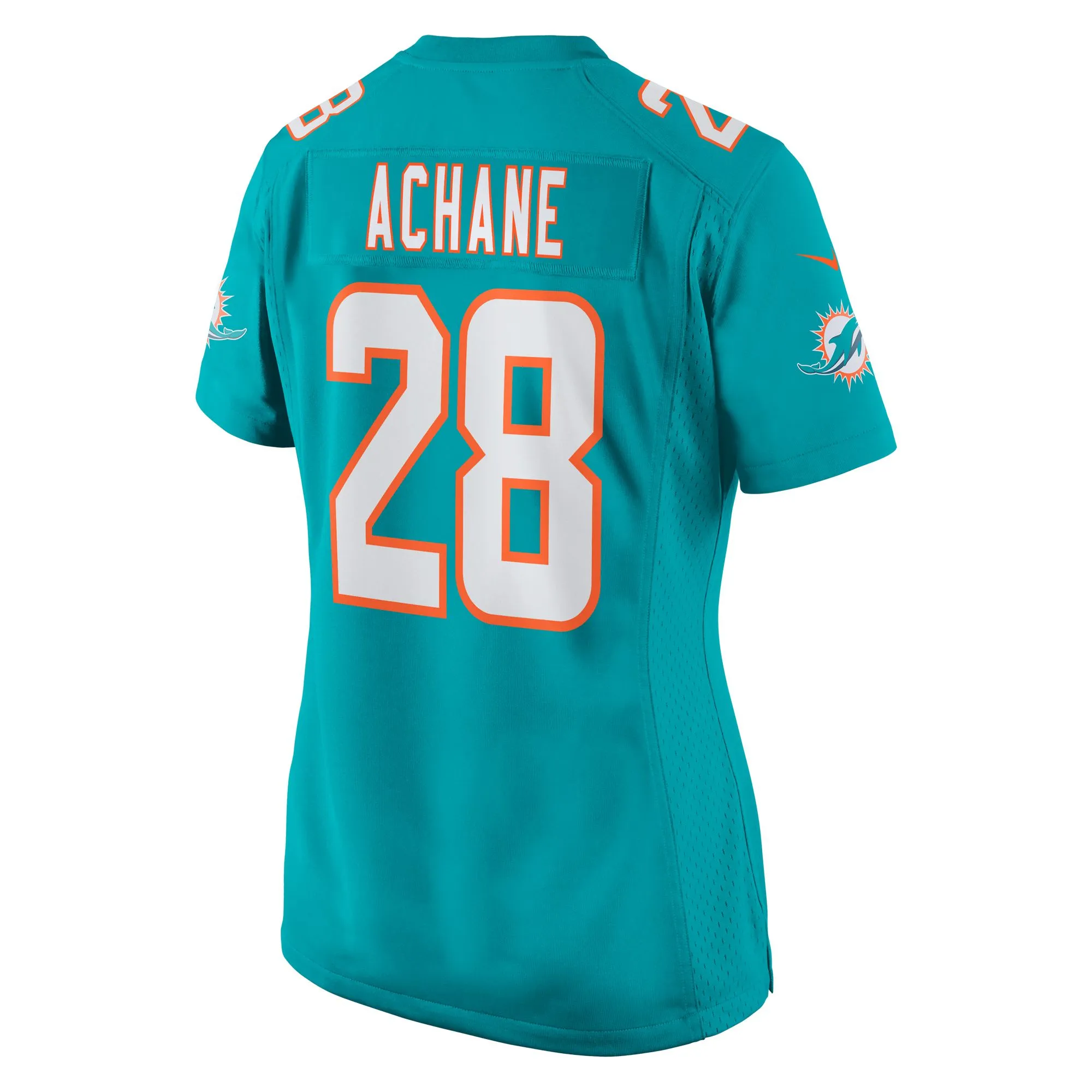 Devon Achane Miami Dolphins  Women's Player Game Jersey - Aqua