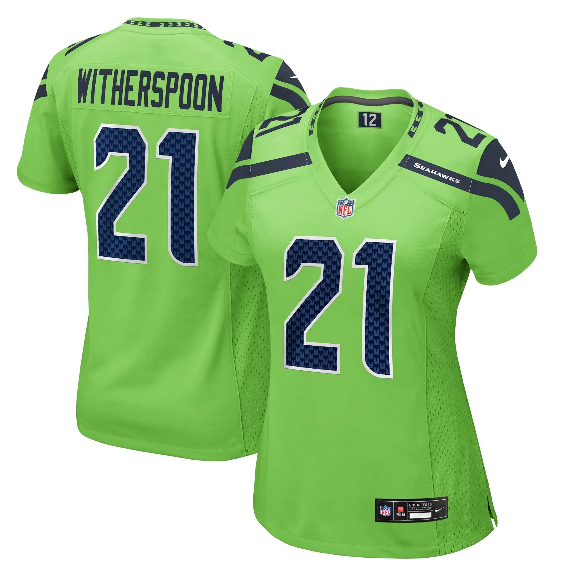 Devon Witherspoon Seattle Seahawks  Women's  Game Jersey - Neon Green