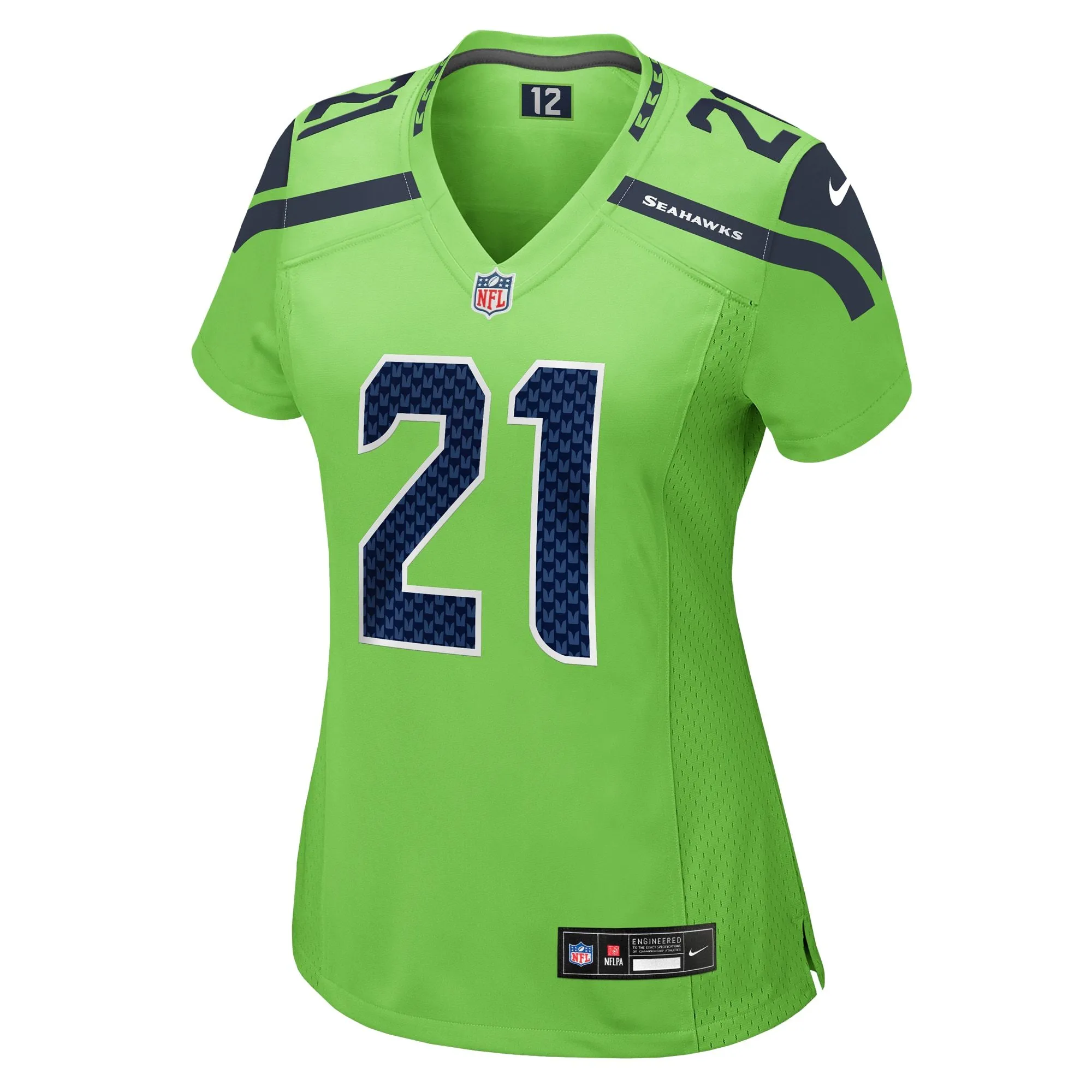 Devon Witherspoon Seattle Seahawks  Women's  Game Jersey - Neon Green