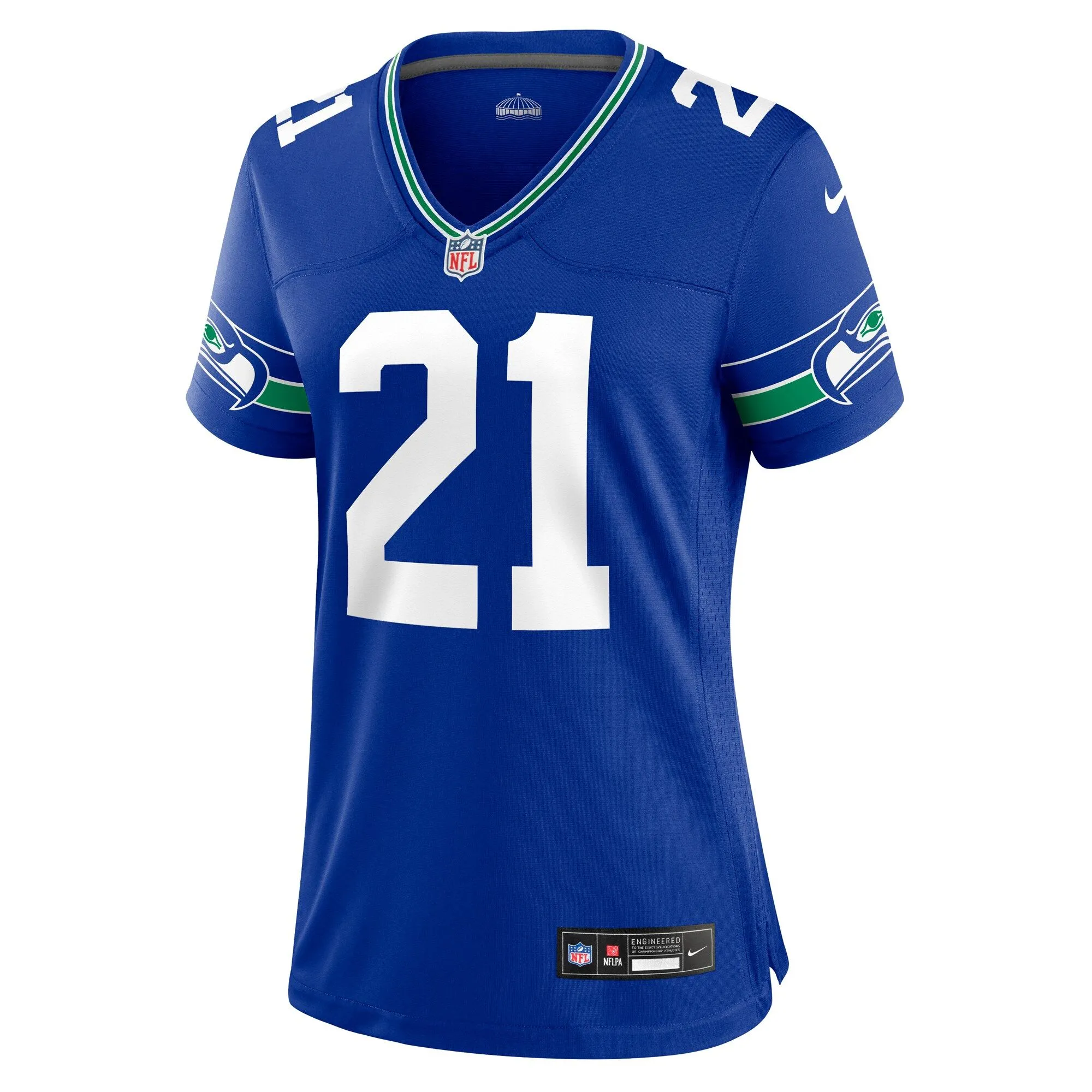 Devon Witherspoon Seattle Seahawks  Women's Throwback Player Game Jersey - Royal