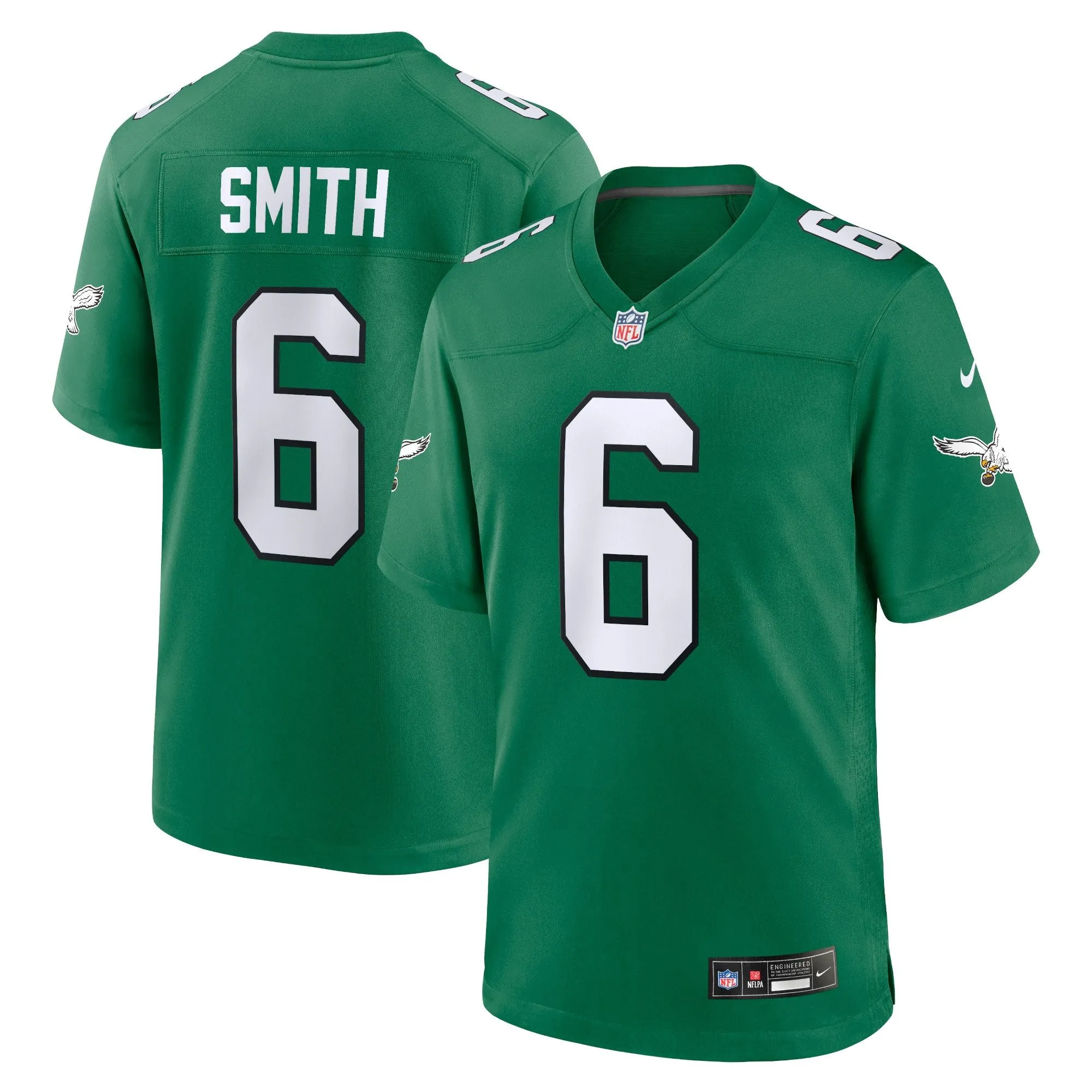 DeVonta Smith Philadelphia Eagles  Alternate Game Player Jersey - Kelly Green