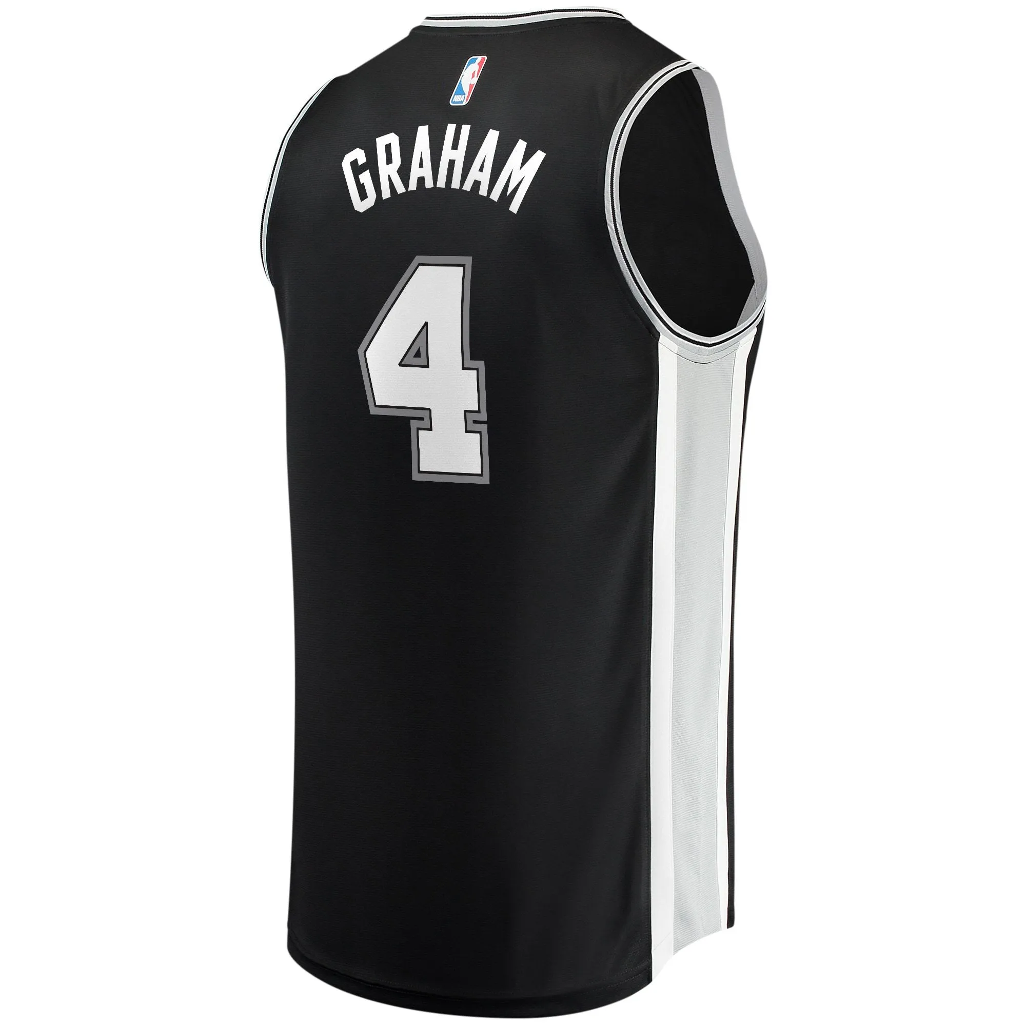 Devonte' Graham San Antonio Spurs Fanatics Branded Fast Break Player Jersey - Icon Edition - Black