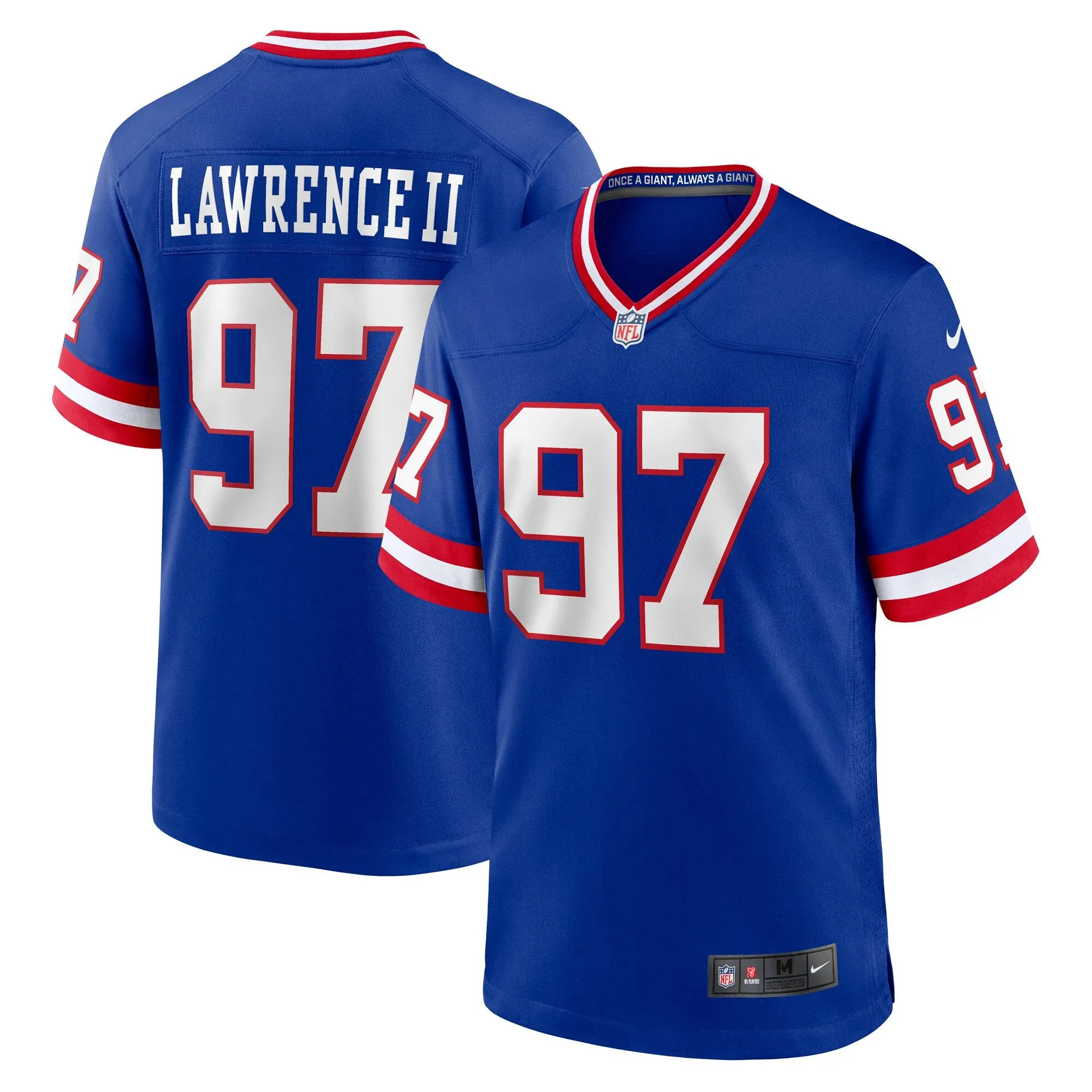 Dexter Lawrence II New York Giants  Classic Game Player Jersey - Royal