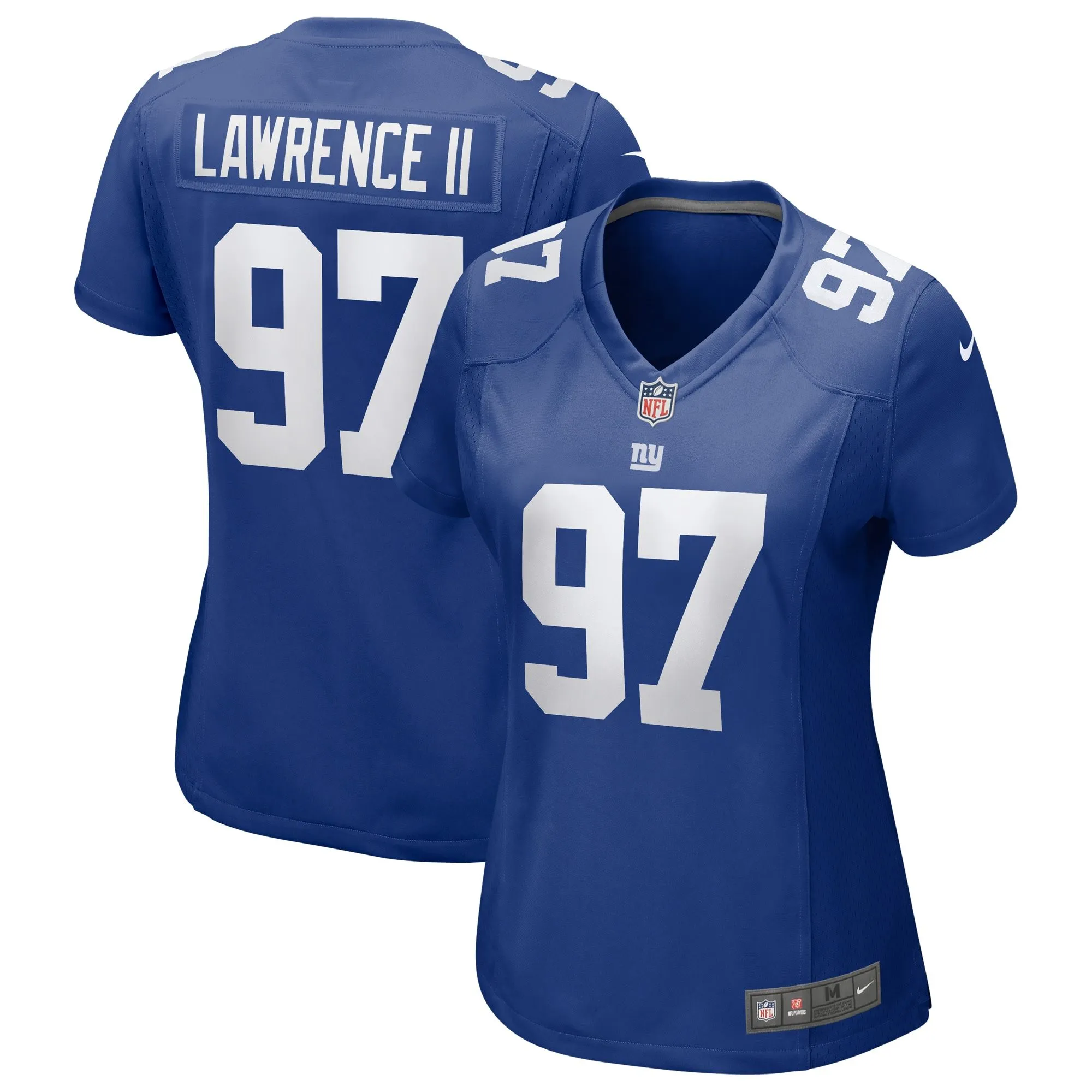 Dexter Lawrence II New York Giants  Women's Team Game Player Jersey - Royal